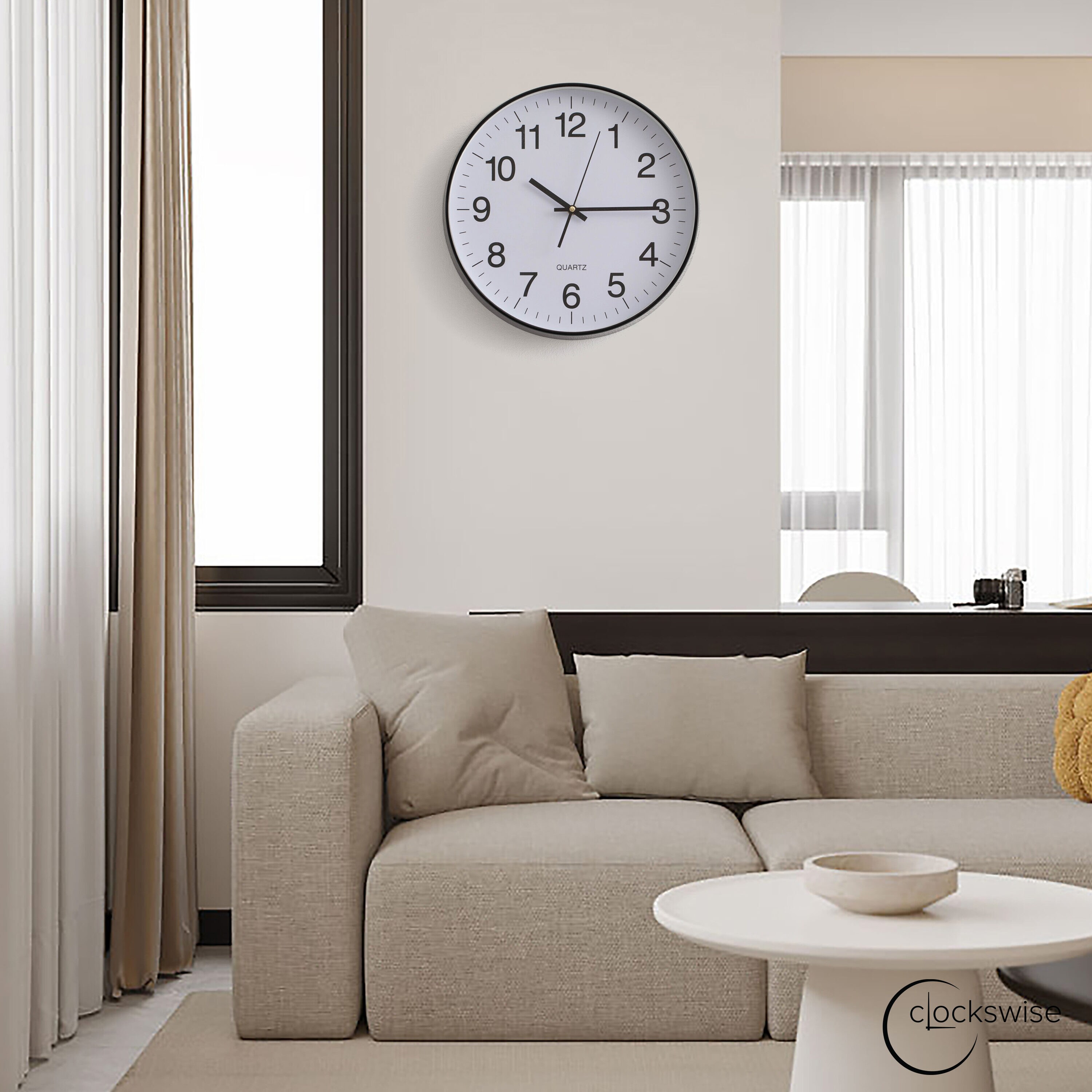 Clockswise QI004744.BK.14 Indoor-Outdoor-Clocks - View #4