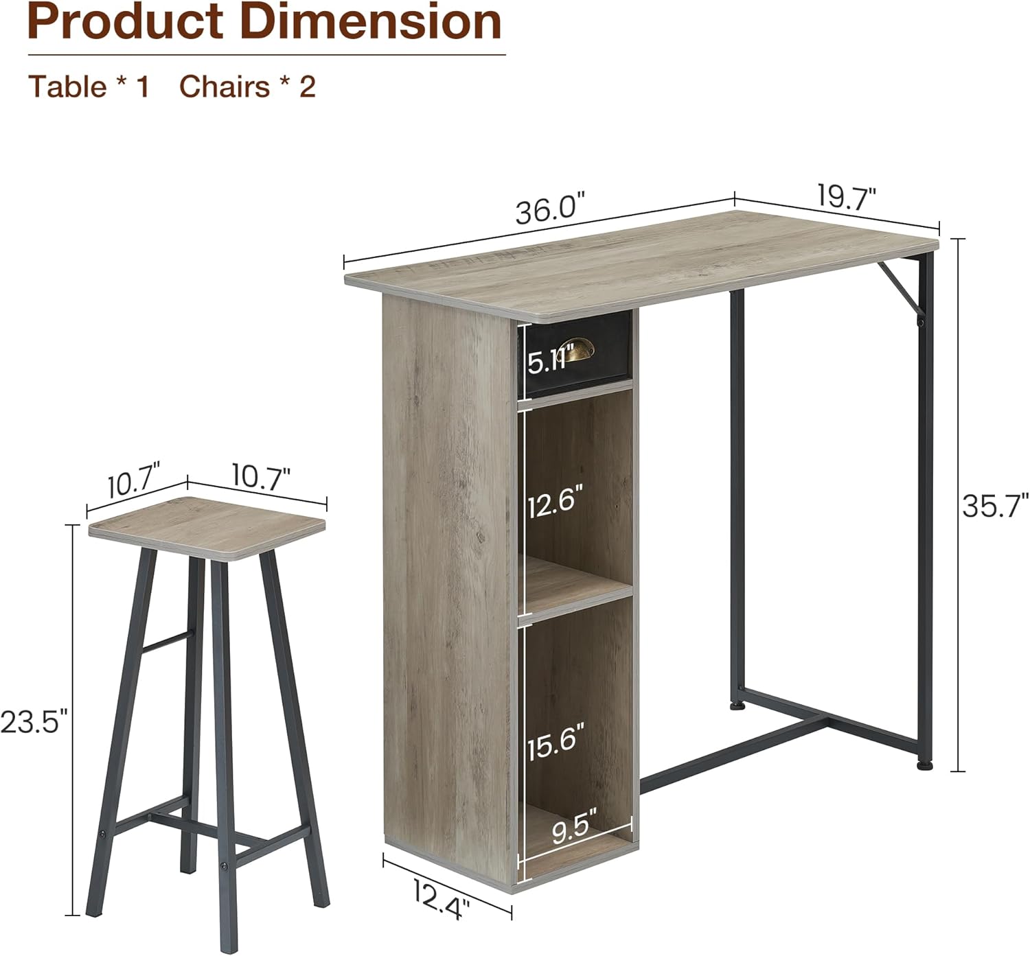 Qeetex DHZ-PHO-15W12W2O stools - View #5