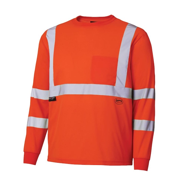 Pioneer Unisex Polyester Long sleeve Striped T-shirt Work Shirt (4X ...