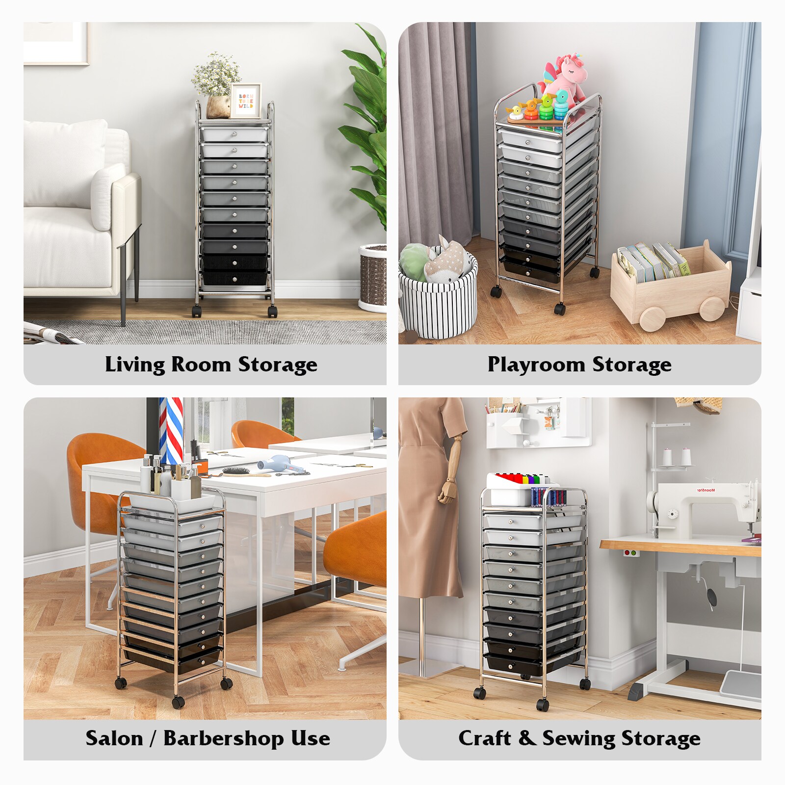 Slickblue D-CO-JZ54025WH Office-Carts - View #4