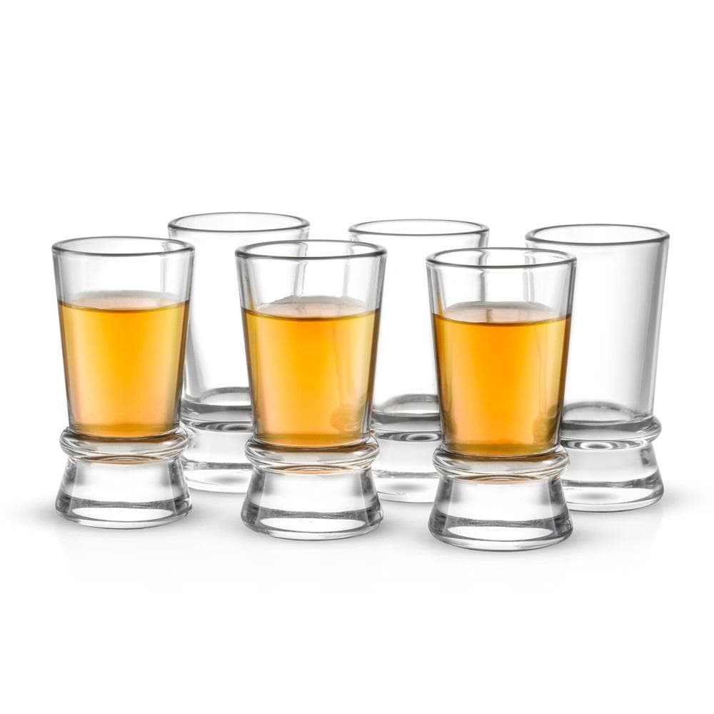 JoyJolt Pivot 1.8-fl oz Glass Clear Espresso Cup Set of: 4 in the Drinkware  department at