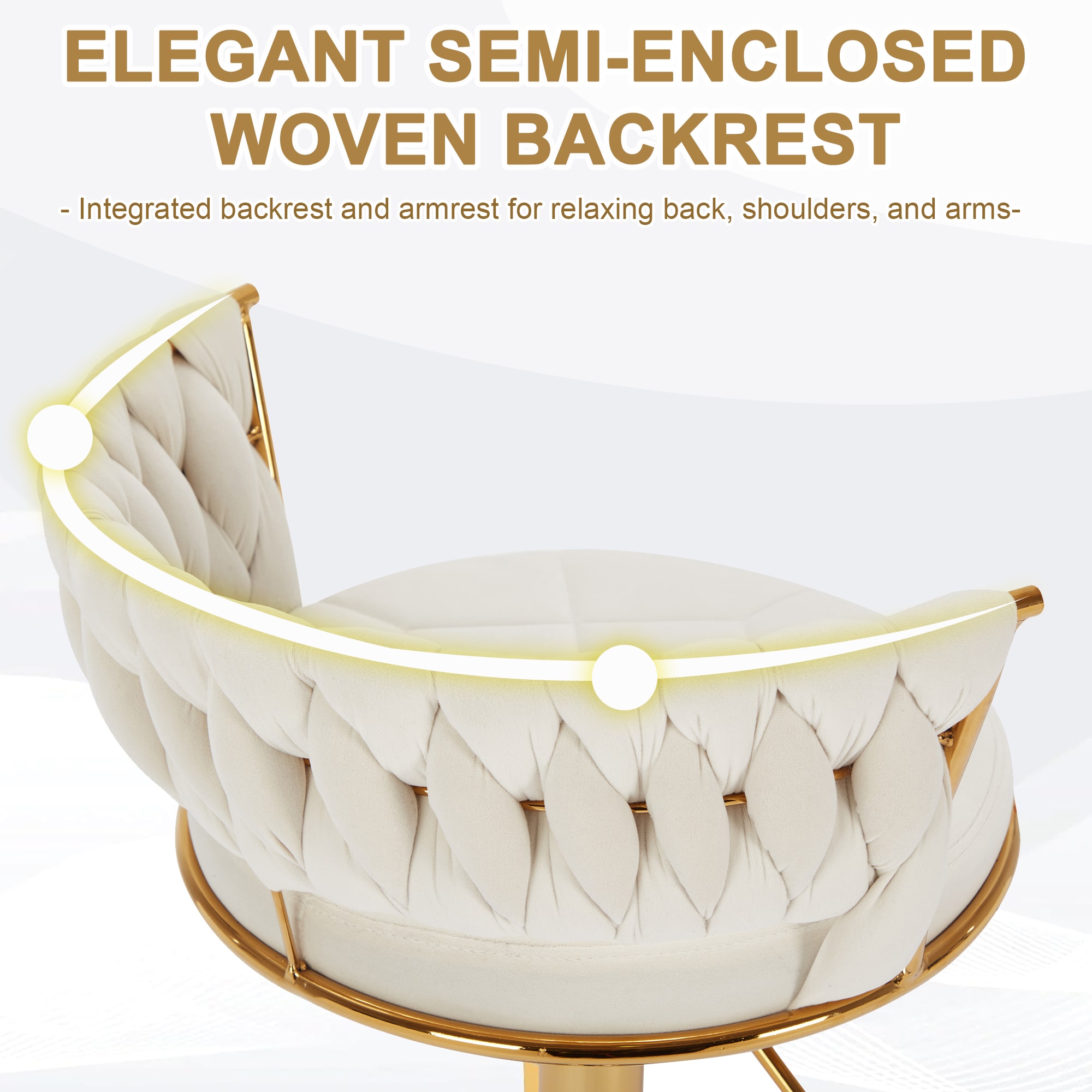 Vecelo LOE-C15-WHT stools - View #6