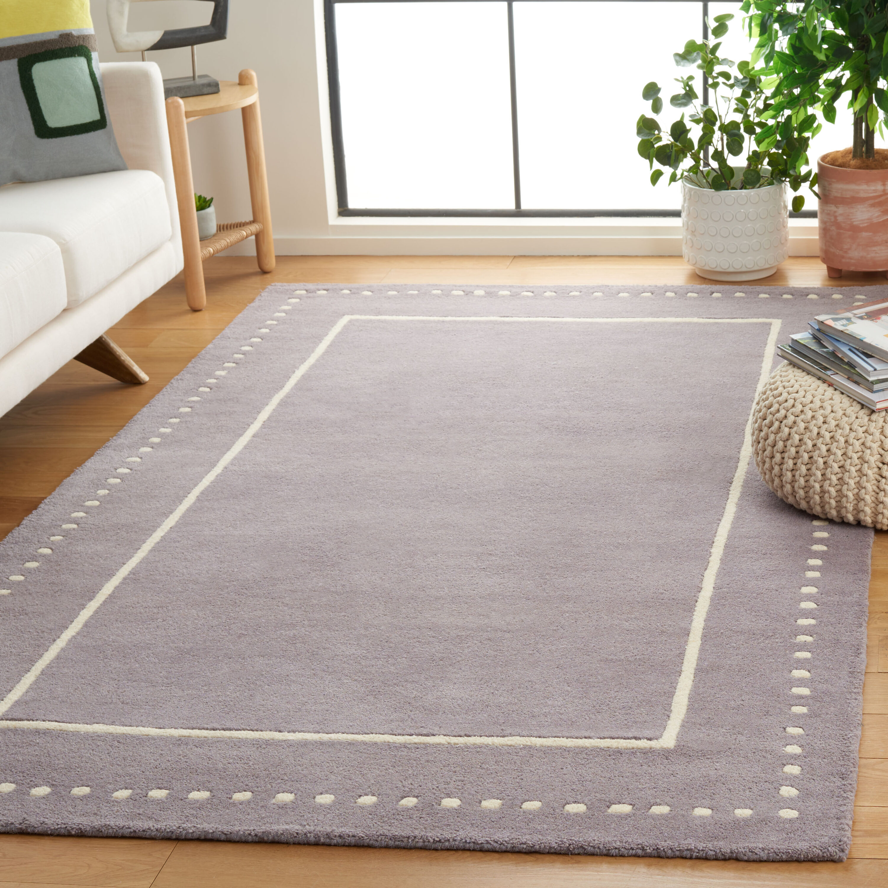  Bella 151 Silver/Ivory Contemporary 5ft x 8ft Medium Rectangle Rug