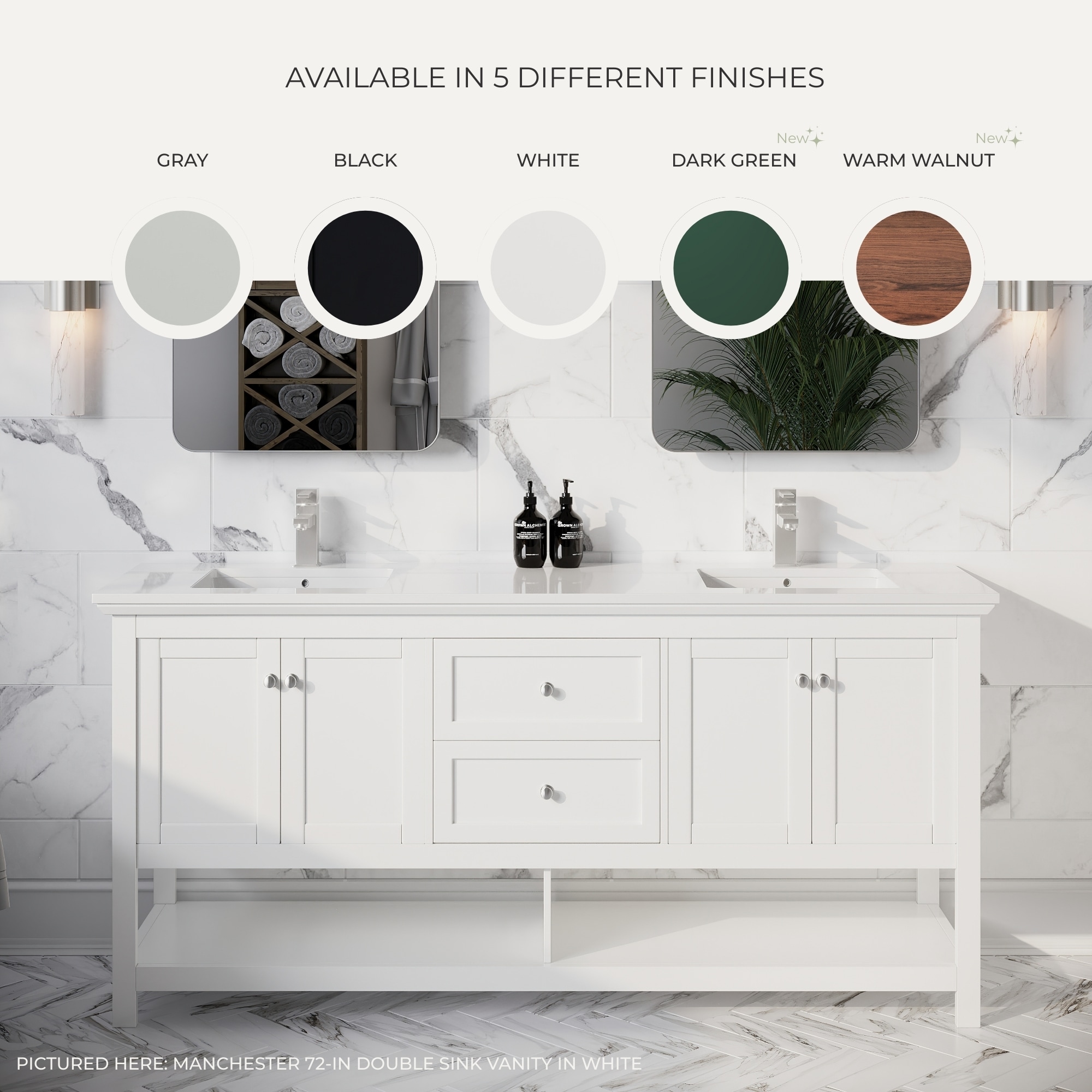 Fresca FVN2348WH-D Bath-Vanity-Combo - View #11