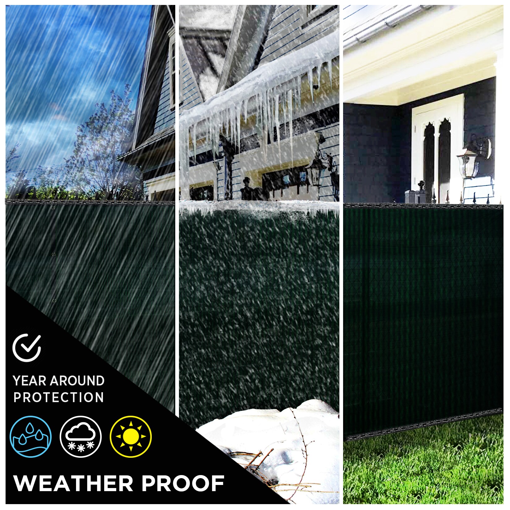 BOEN PN-30012 Chain-Link-Fence-Slats - View #2