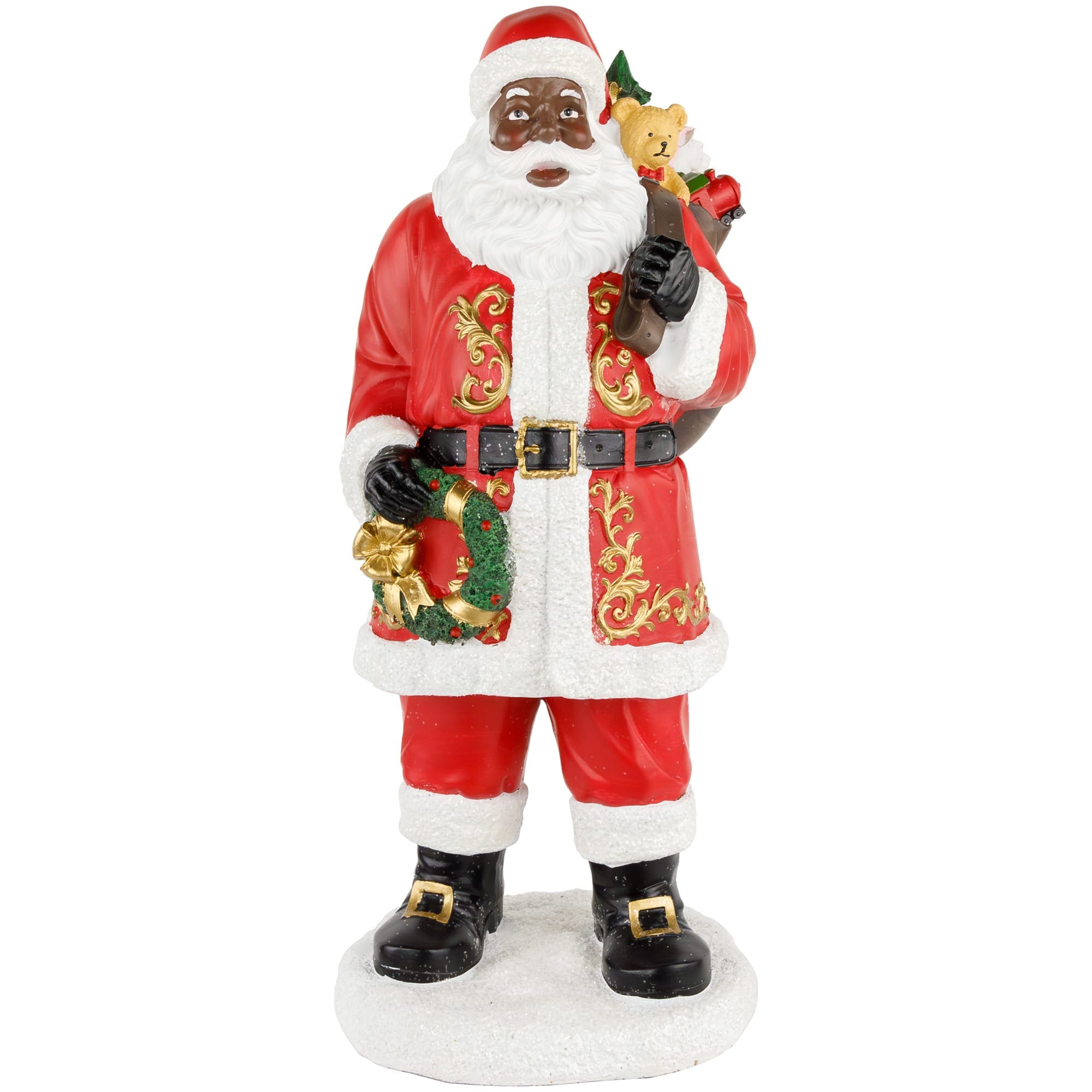 Northlight - African American Santa Claus Christmas Figure - 14 inch