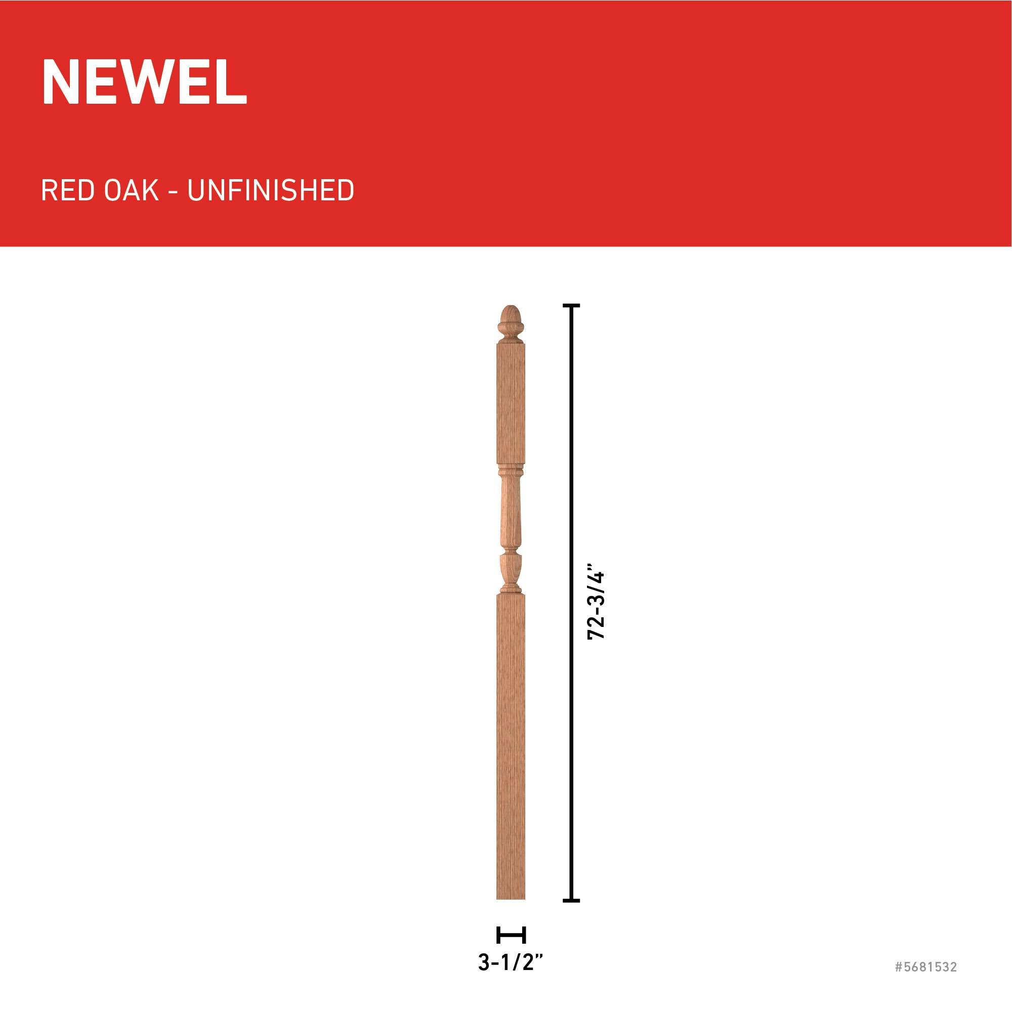 L.J. Smith Stair Systems LJP-30468-O Interior-Stairpart-Newel-Posts - View #3