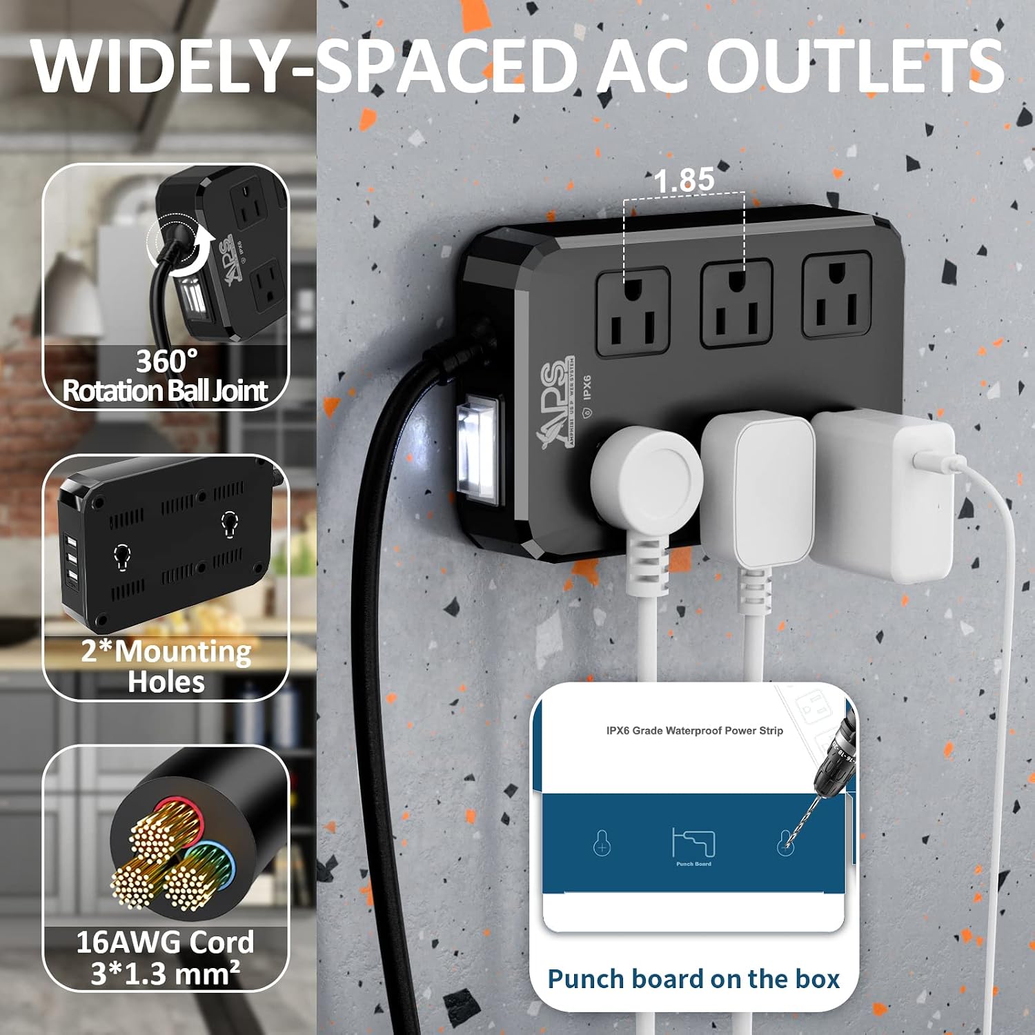 LENCENT LCMY1-B09YYDSGLK Electrical-Power-Strips - View #4