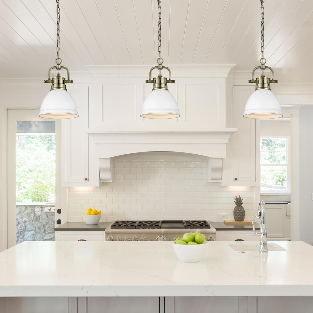 Golden Lighting 3602-M1L PW-WH Pendant-Lights - View #2