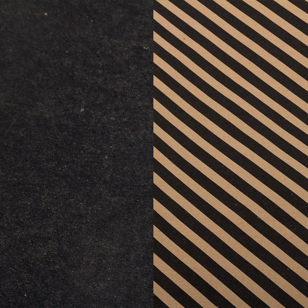 JAM Paper JAM PAPER Gift Wrap, Matte Black Wrapping Paper, 25 Sq