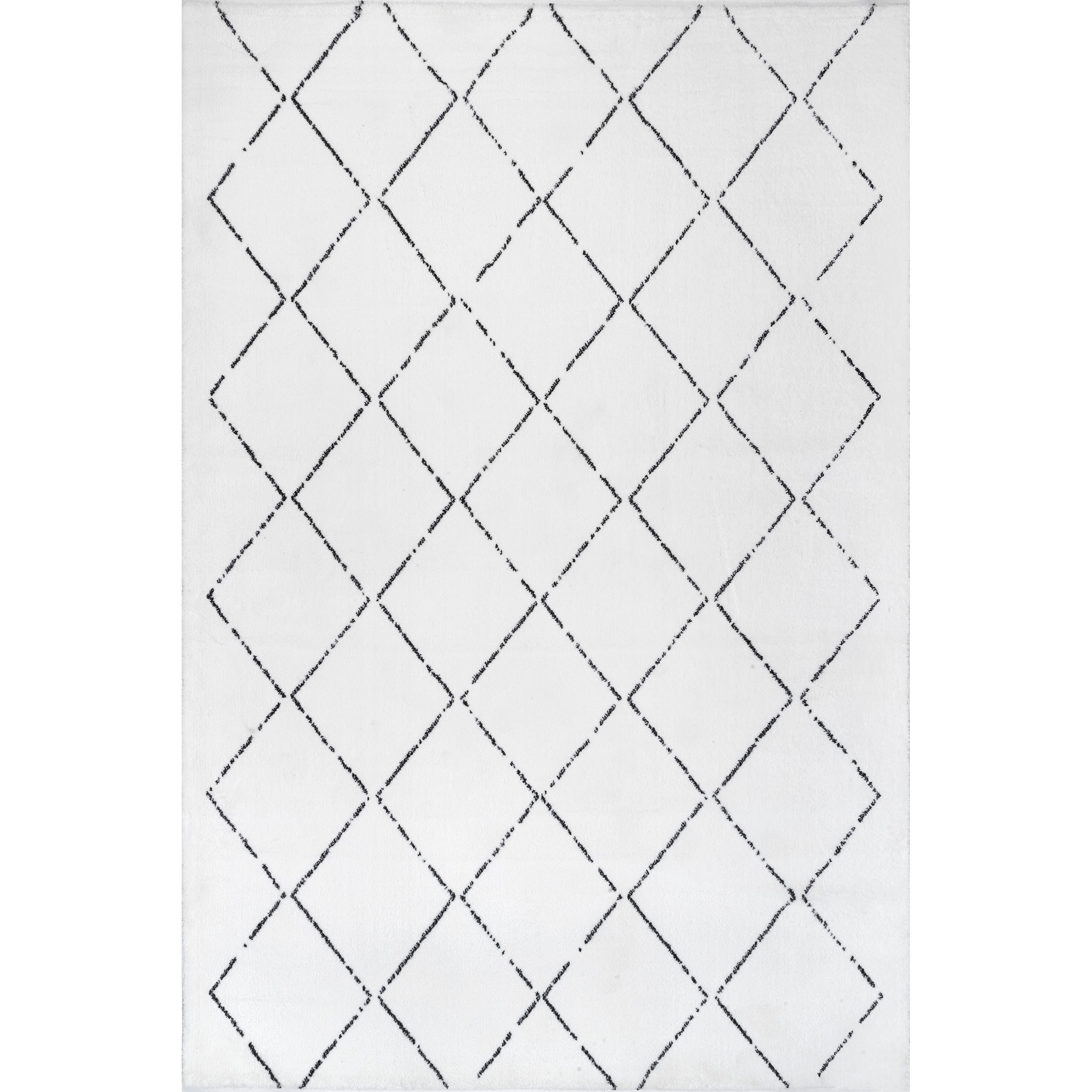 Corinth Modern Beige Handcrafted Shag Area Rug, 3' x 5'
