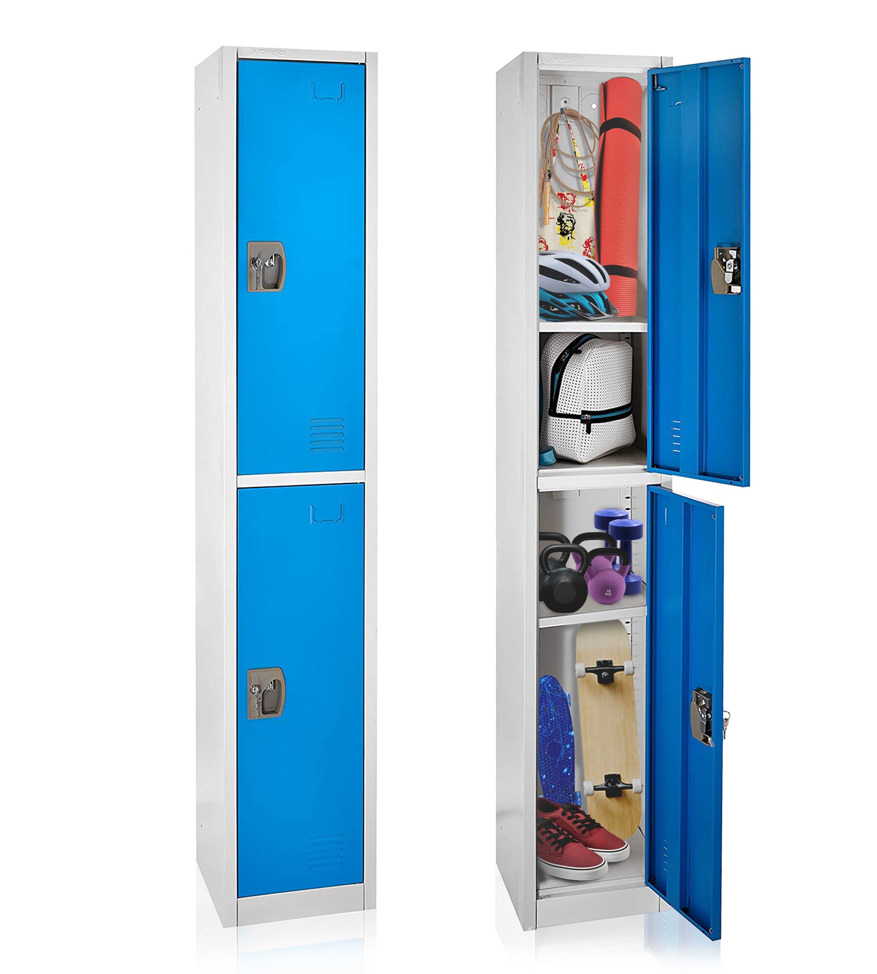 AdirOffice 629-202-BLU-2PK Storage-Lockers - View #7