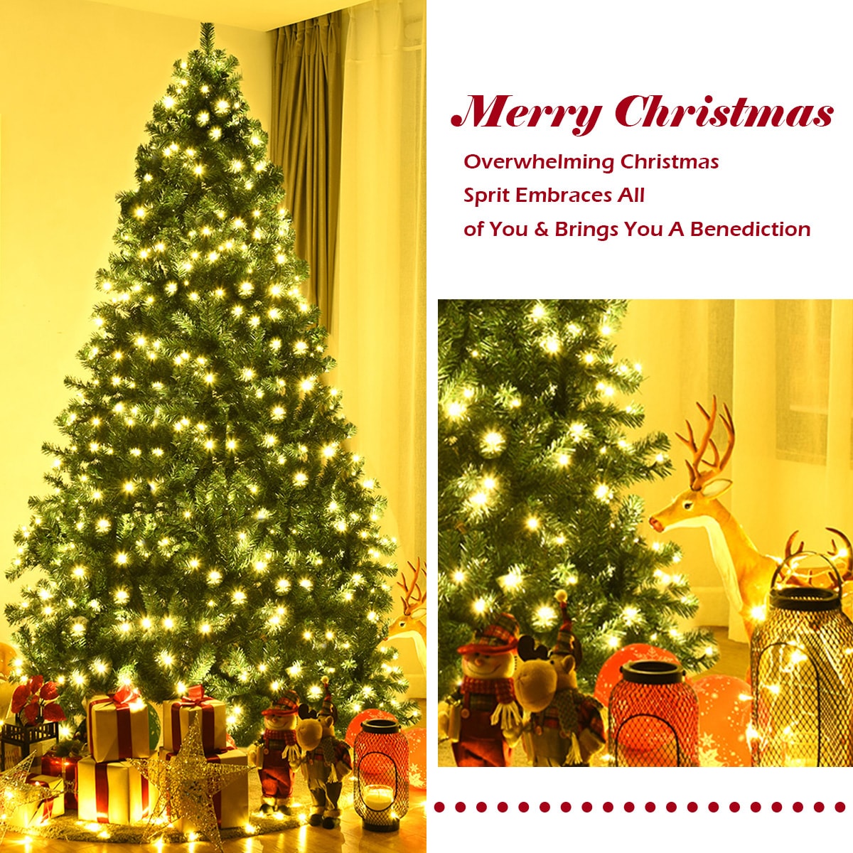 Costway CM20640 Artificial-Christmas-Trees - View #7