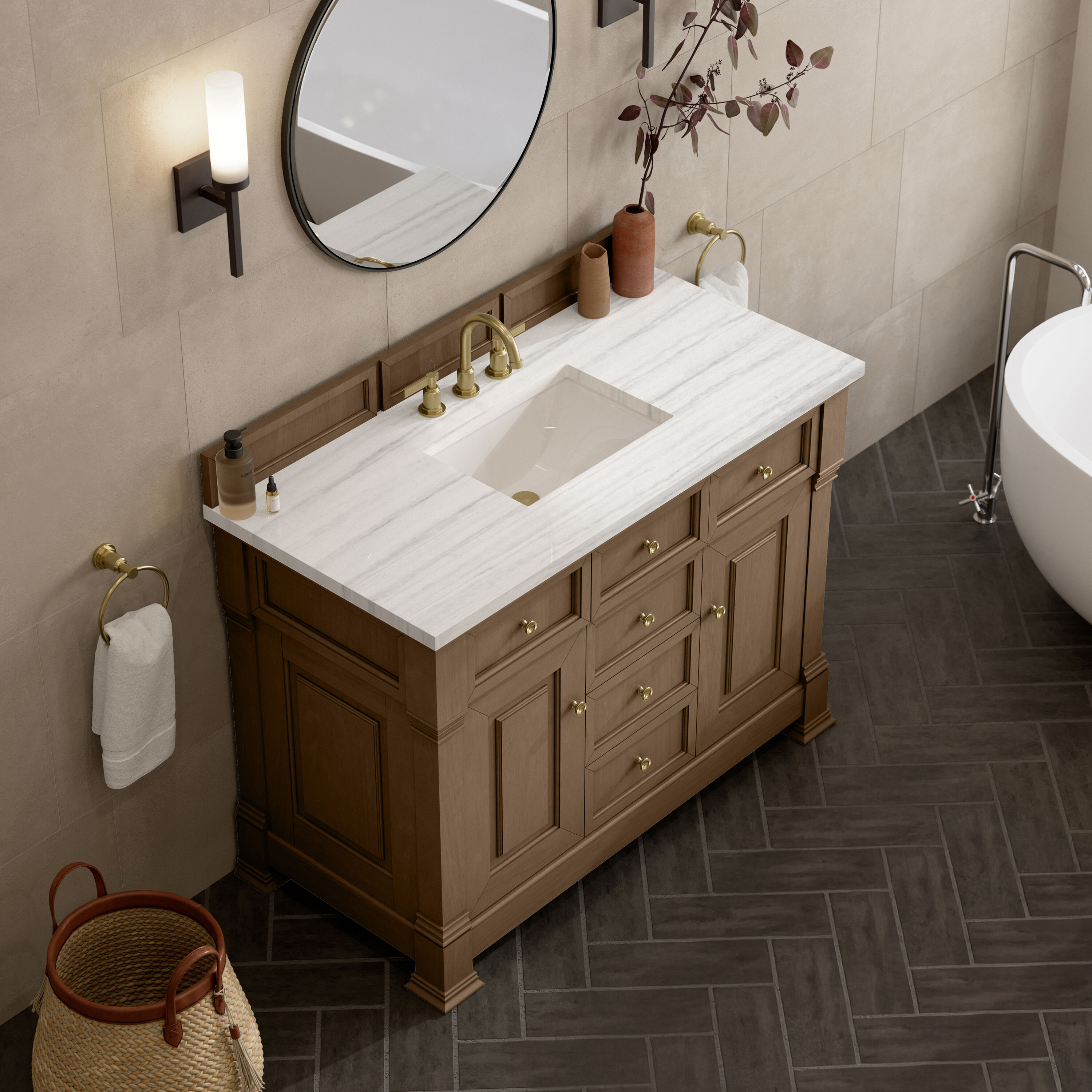 James Martin Vanities 547-V48-PCN-3AF Bath-Vanity-Combo - View #7