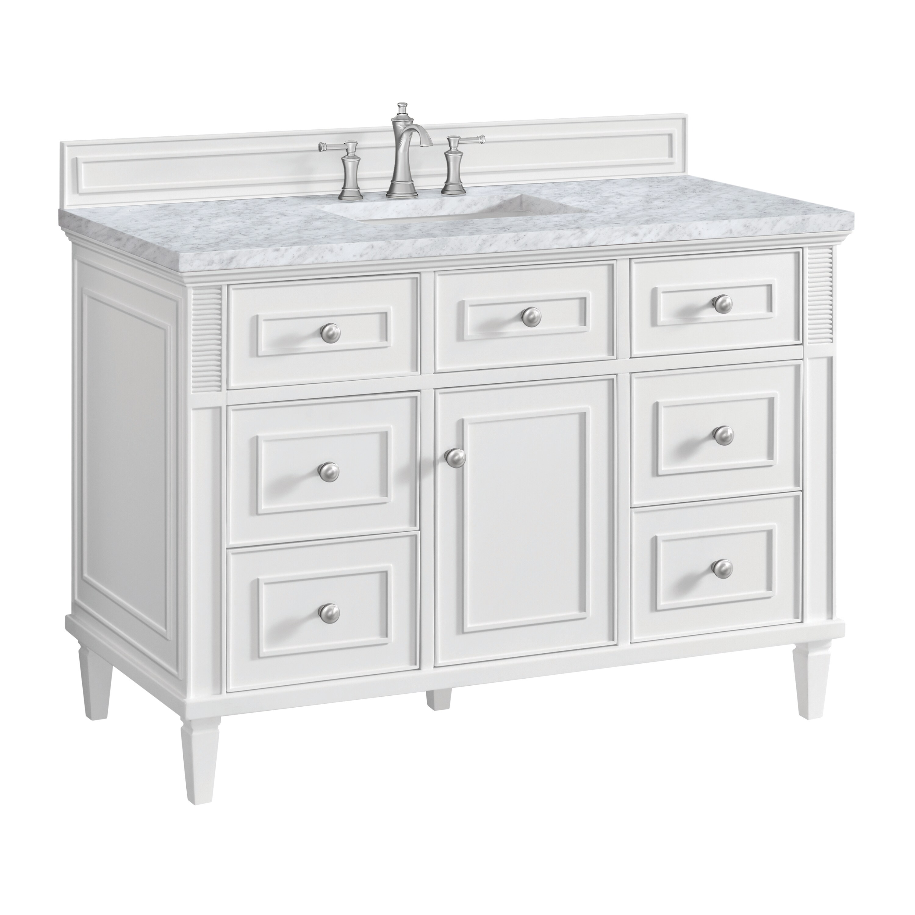 James Martin Vanities 424-V48-BW-3CAR Bath-Vanity-Combo - View #5