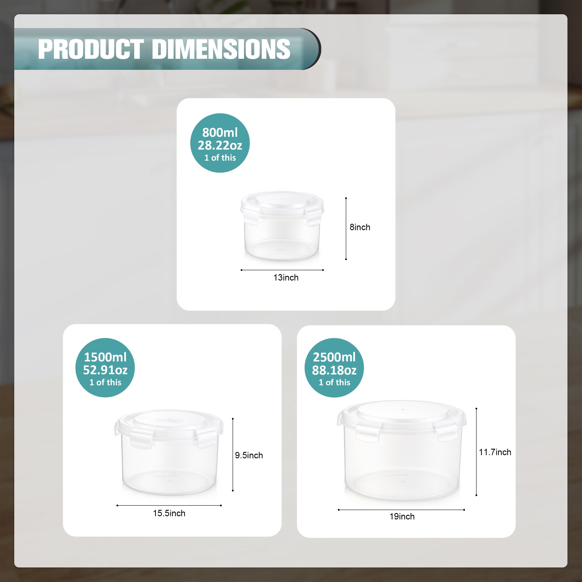 SORBUS STG-PR3PK Food-Storage-Containers - View #3