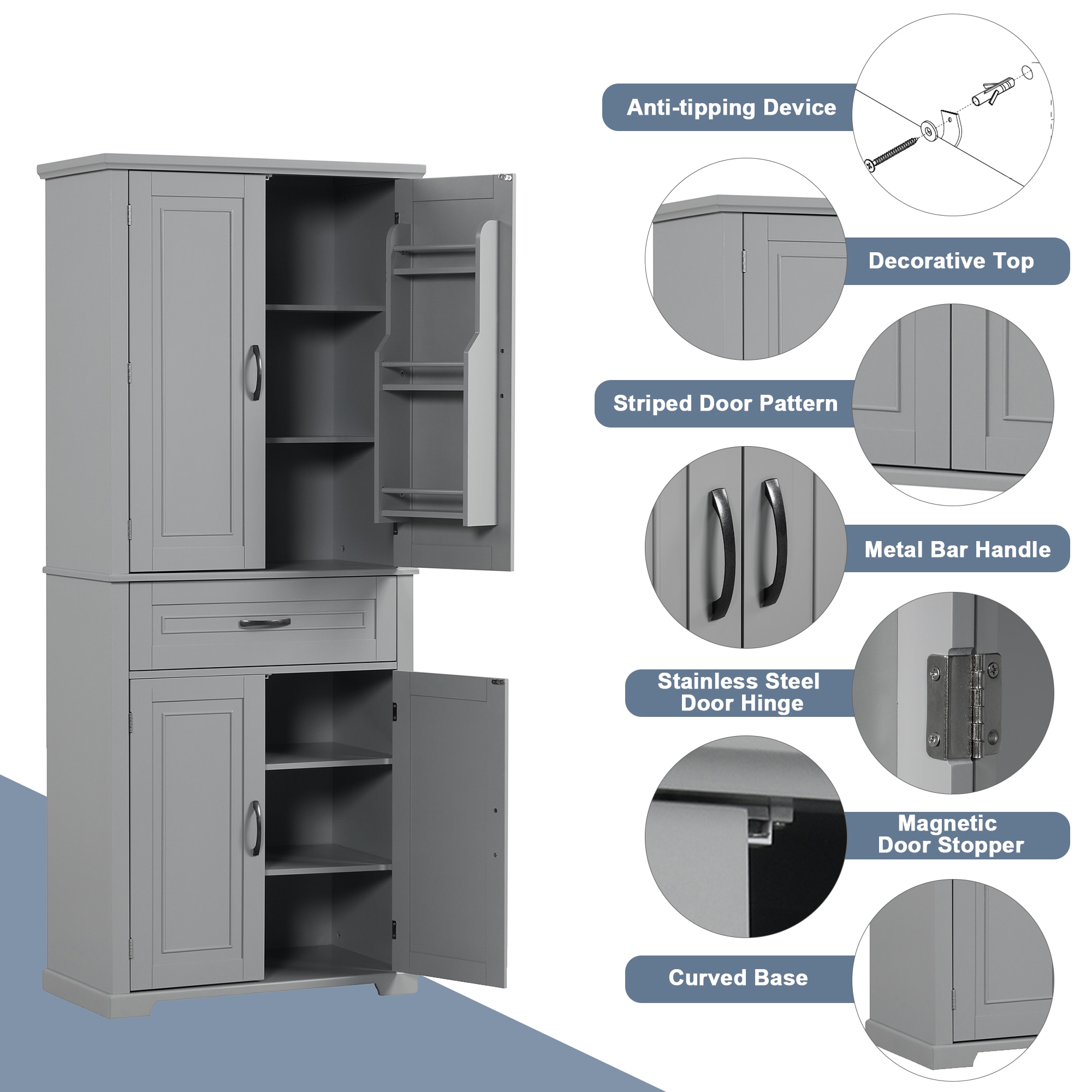 LOVMOR SF-M-WF308204AAE Utility-Storage-Cabinets - View #6