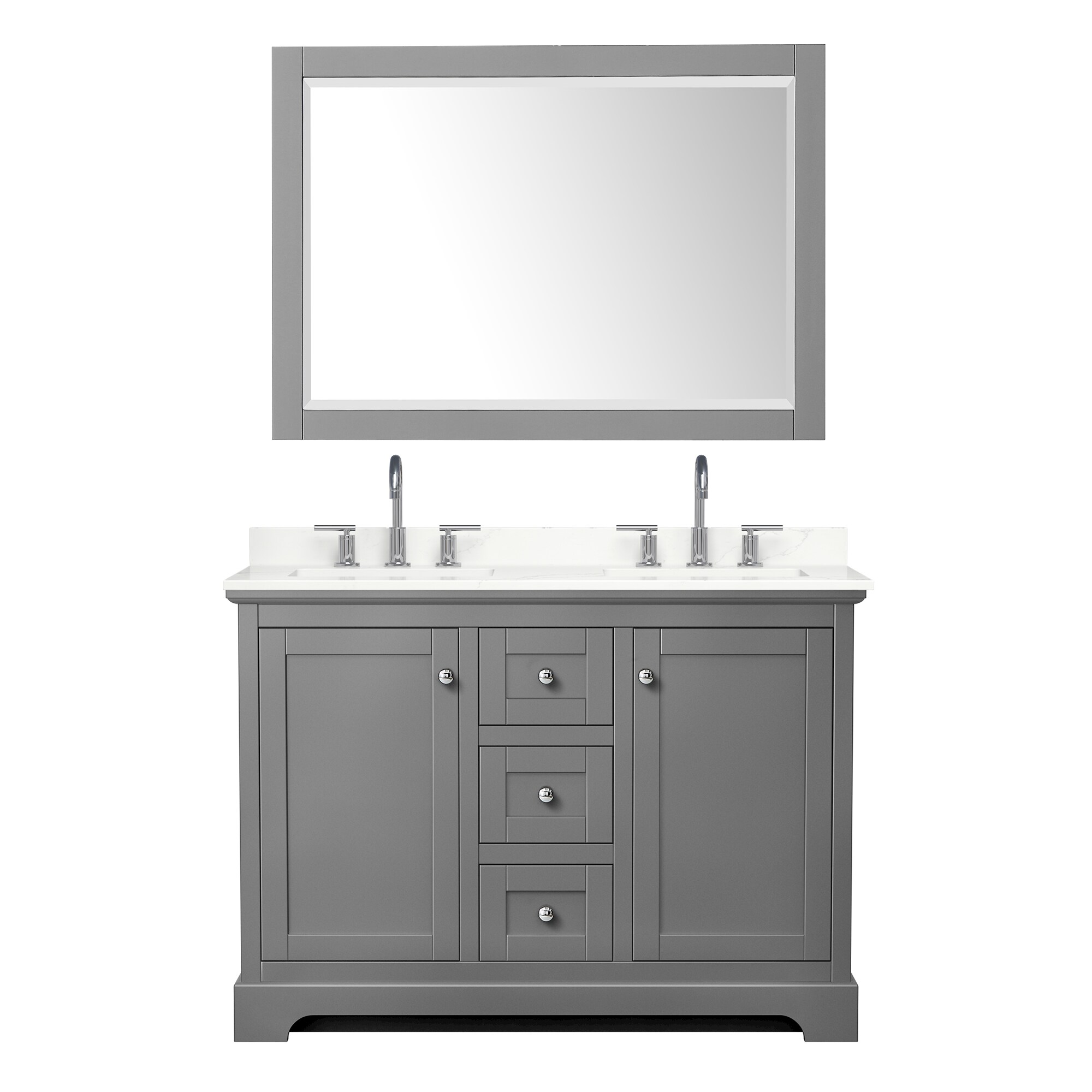Wyndham Collection WCV232348DKGGTUS3M46 Bath-Vanity-Combo - View #2