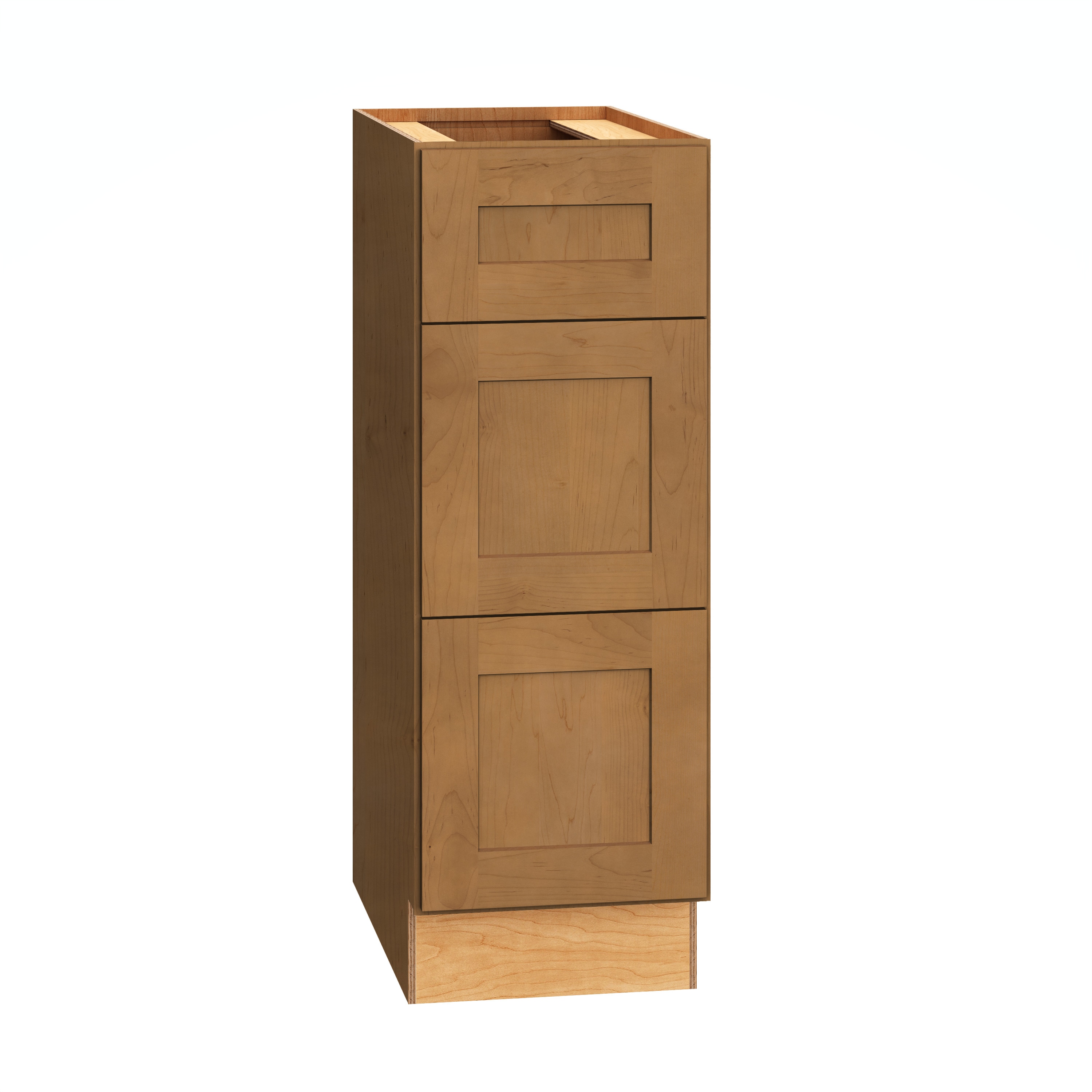 Diamond Express 62L-VDB123421 Jamestown 12-in W x 34.5-in H x 21-in D Sahara Brown 3 -Drawer Wood Wall-mount Cabinet Banks