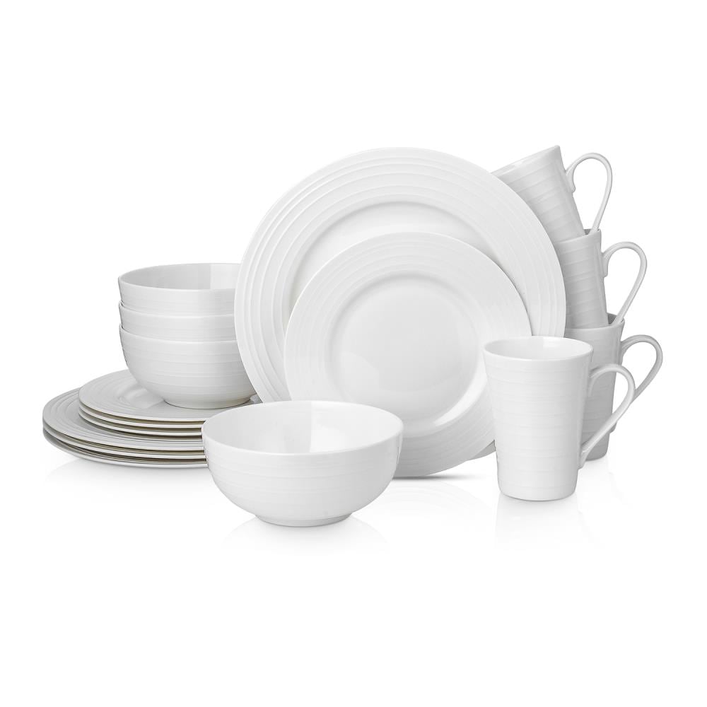 Stone Lain BLB0186 White Bone China Dinnerware