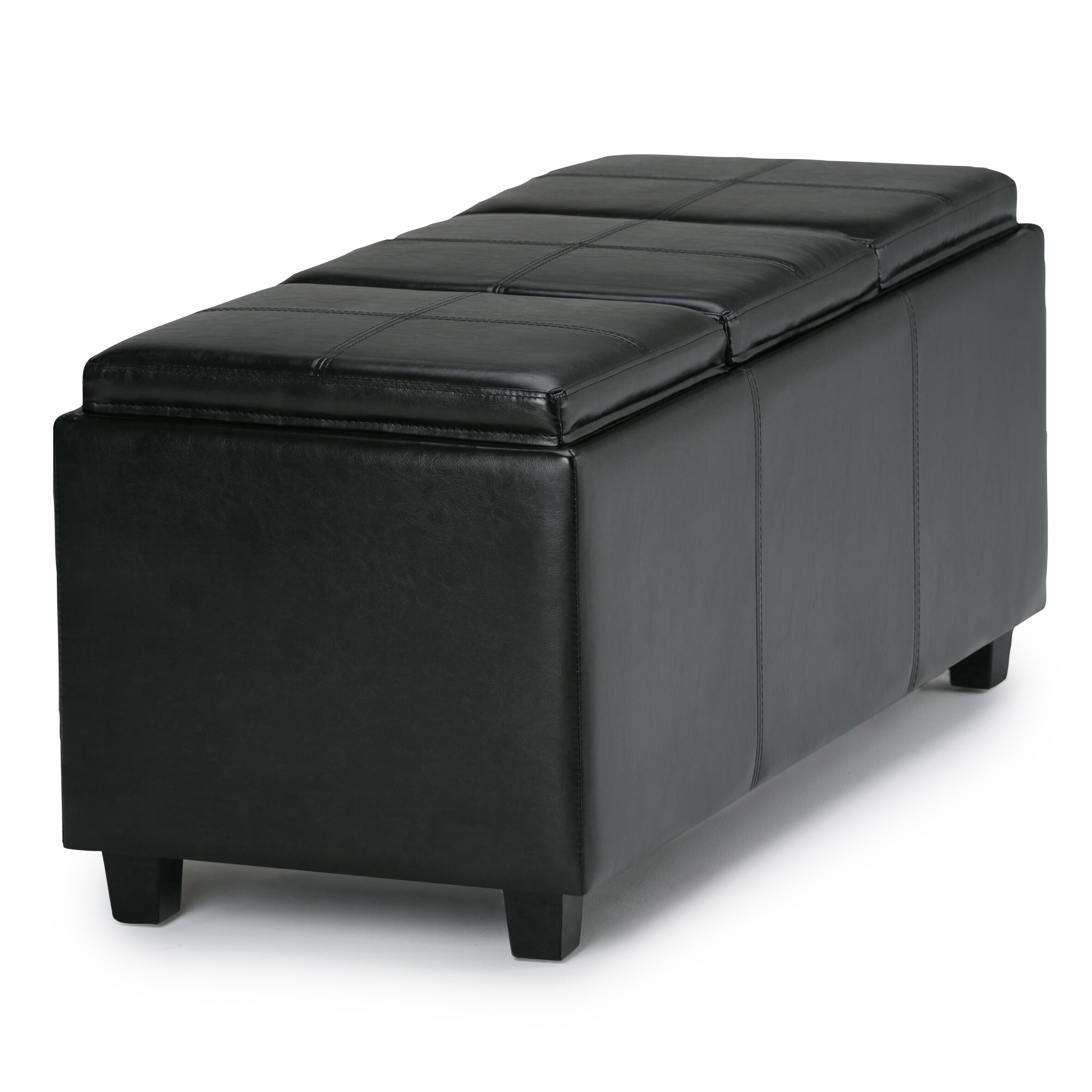 Simpli Home 3AXCAVA-OTTBNCH-02BL Indoor-Ottomans - View #7