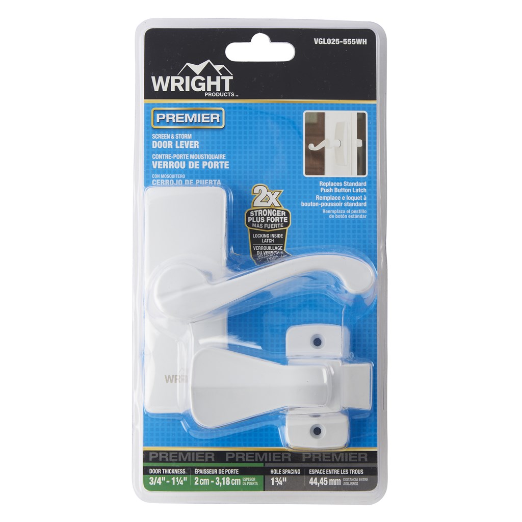 Wright Products - Juego de pestillos para puerta corrediza de patio con  llave, color gris aluminio, manija de repuesto
