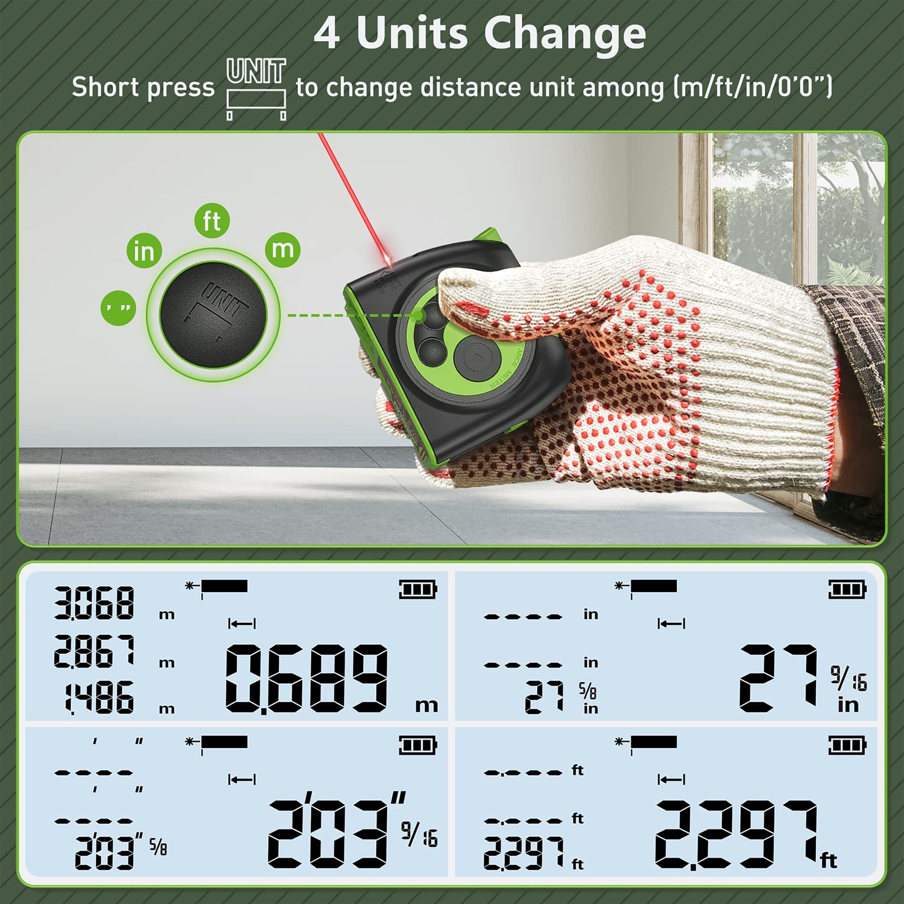 Huepar DT30 Laser-Distance-Measurers - View #4