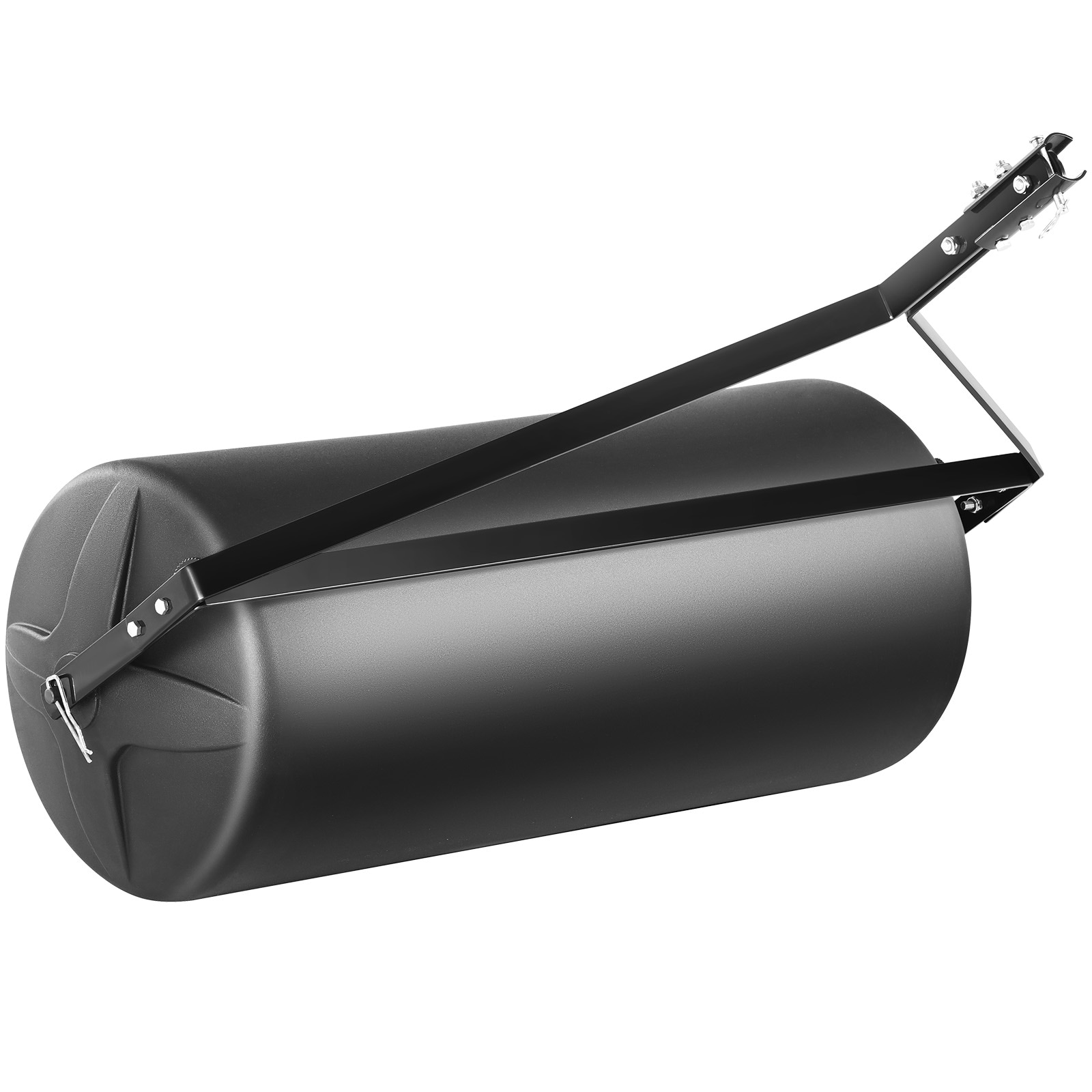 SVOPES SVOPESQYSCPGL05076V0 Tow Behind Lawn Roller. 400lbs Sand/water Filled Yard Roller Lldpe Drum and Steel Frame Sod Roller with Easy-turn Plug Tow Behind A Tractor or Atv For Lawn Garden Farm Park Black