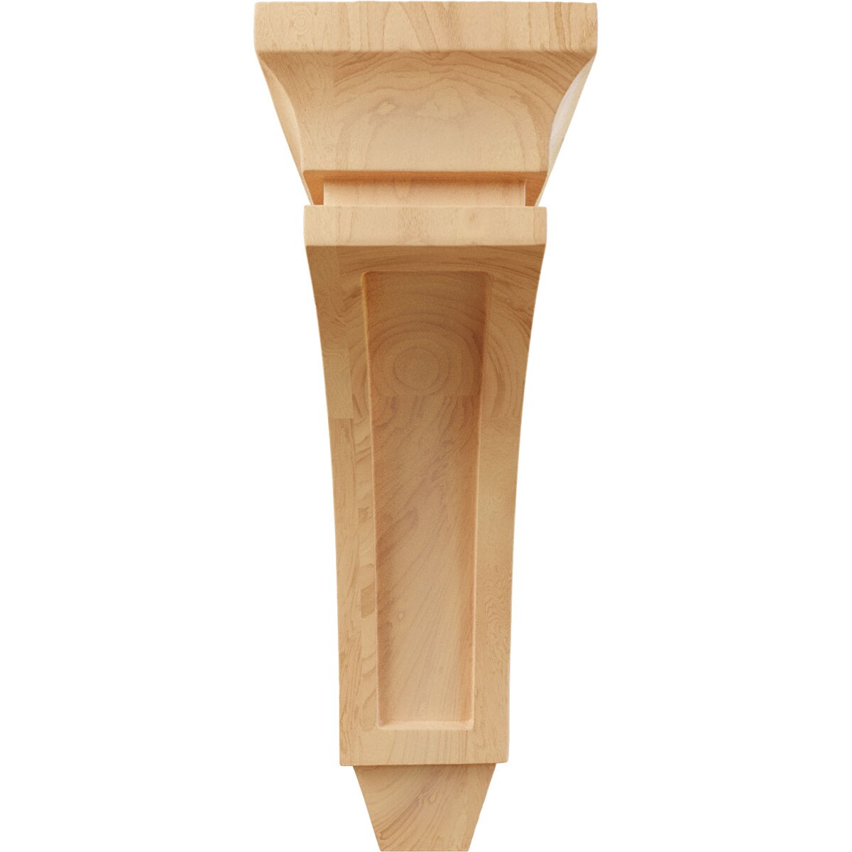 Small Natural Red Oak Wood Corbel Bracket
