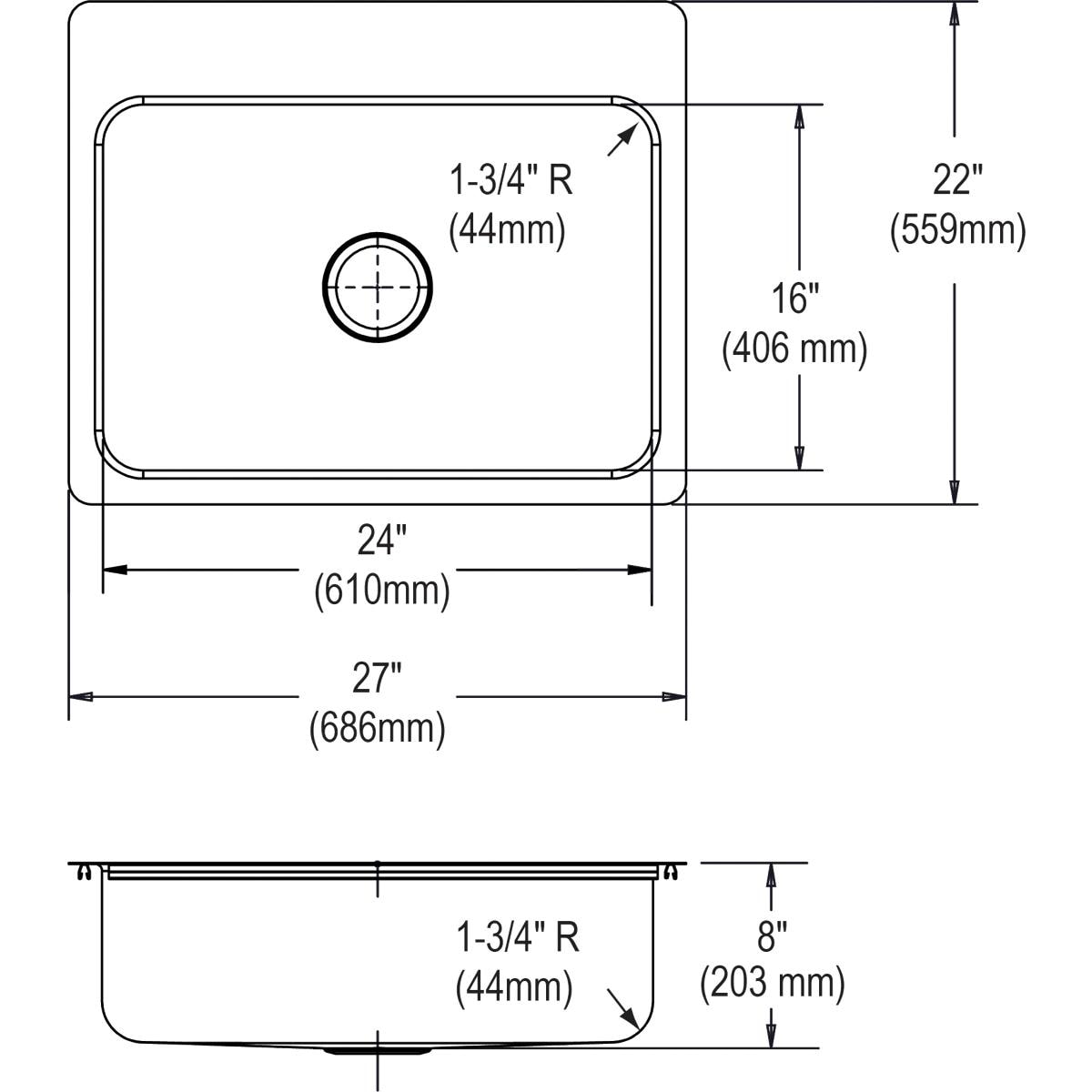 Elkay DSESR12722MR2 Kitchen-Sinks - View #3