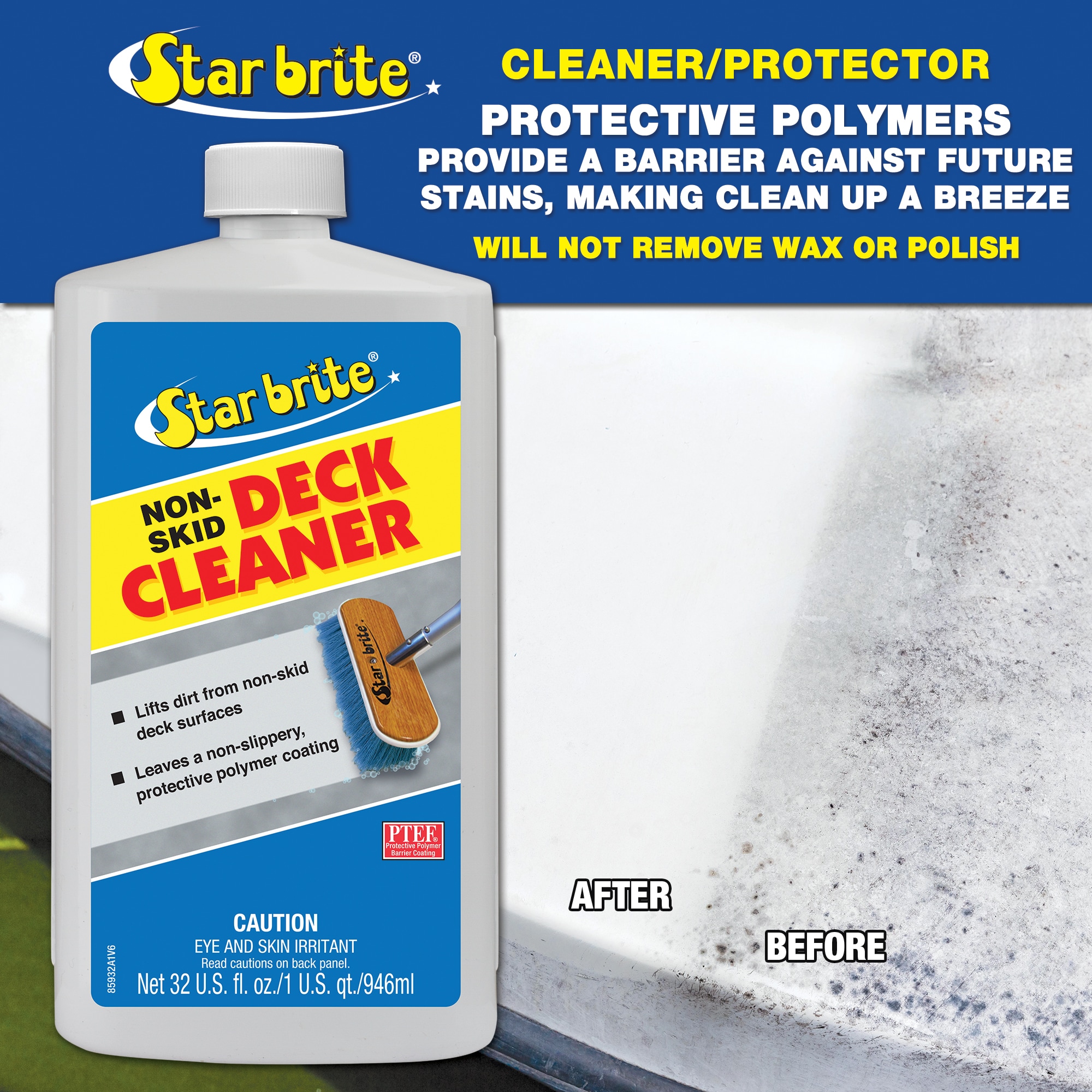 Star Brite 89632 Premium Cleaner Wax w/ PTEF Metal Fiberglass 32 oz - Best  Connections