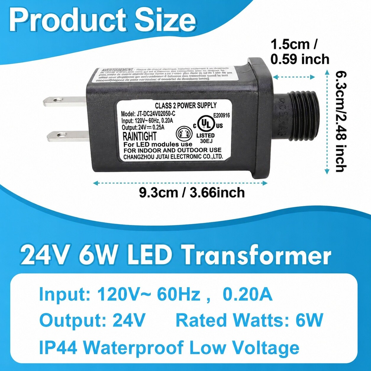 Lukvuzo Pack of 2 24V 6W LED Transformer Replacement for Low Voltage ...
