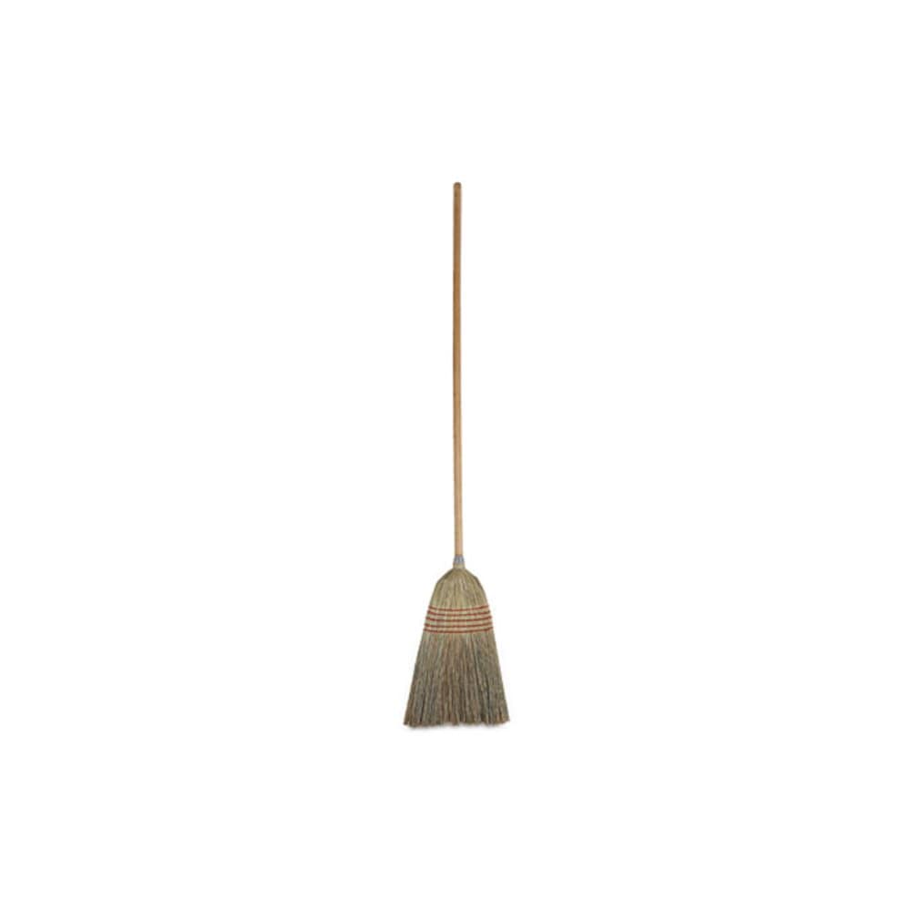 Boardwalk Parlor Broom Corn Fiber Bristles 55-in Overall Length Natural