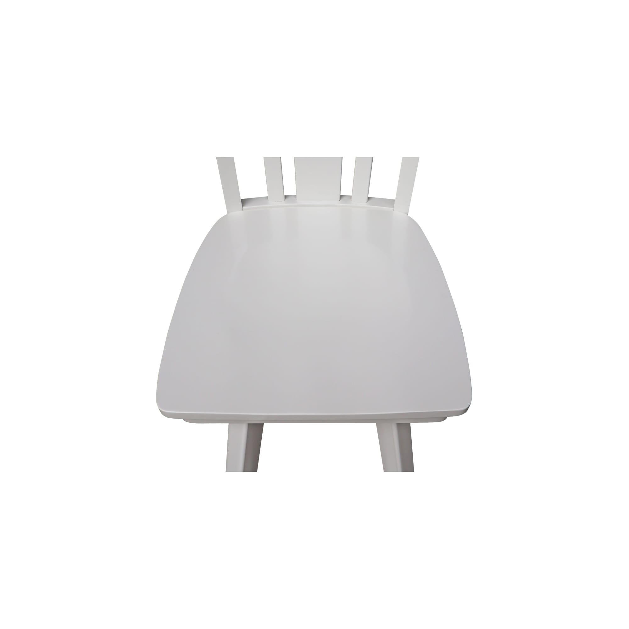 San Remo White Wood Swivel Counter Height Stool