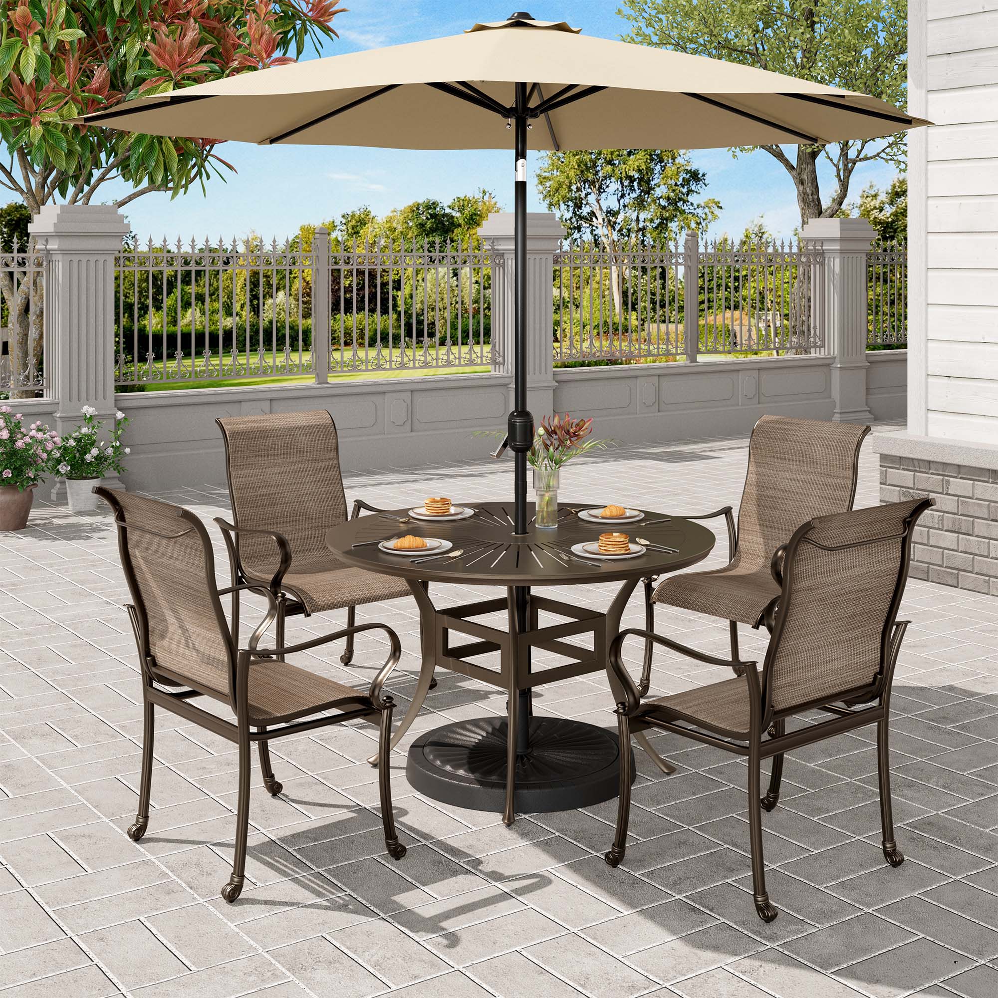 Clihome CL-ODTCG0CR Patio-Dining-Sets - View #3
