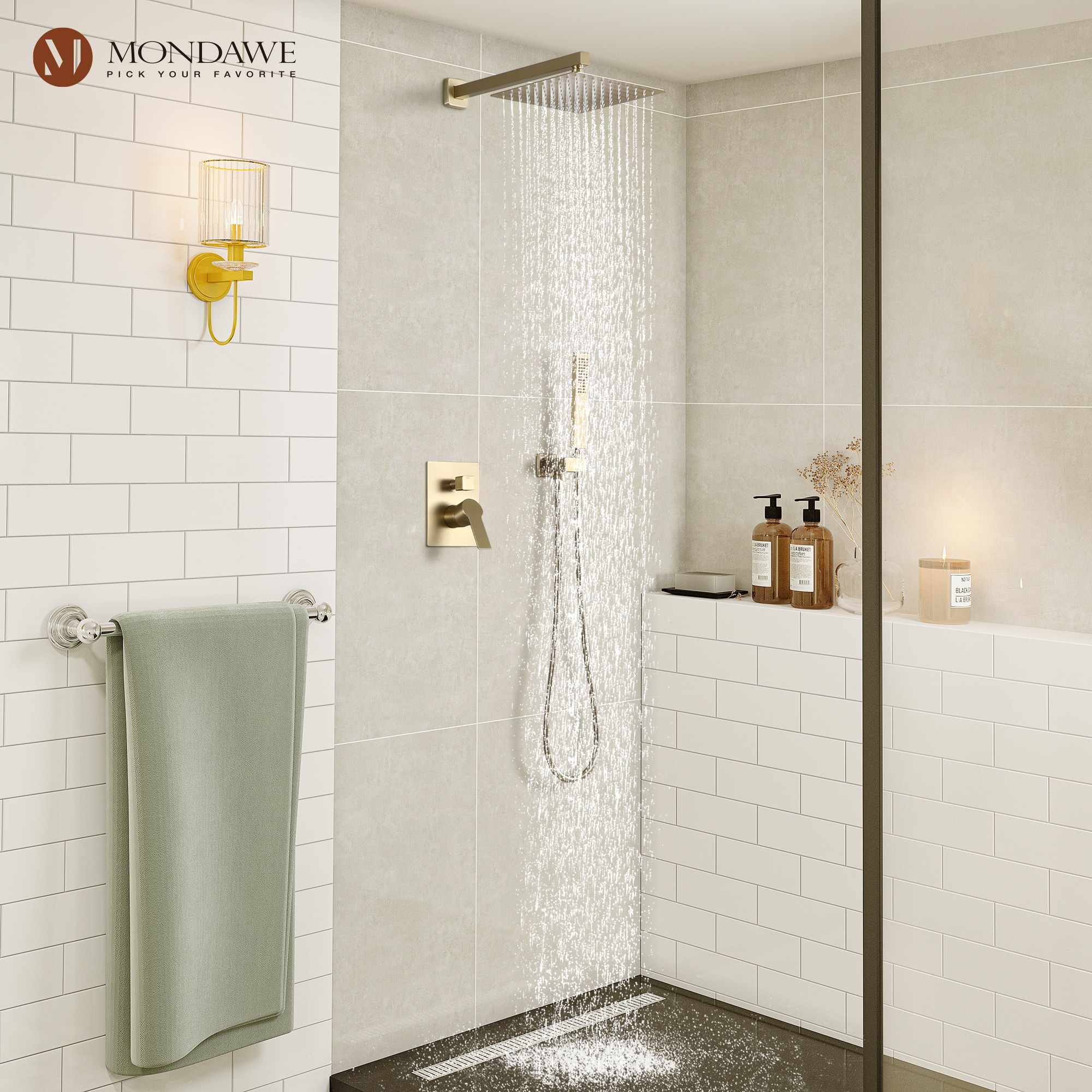 Mondawe MD-SMD04BG Showerhead-Bar-Panels - View #8