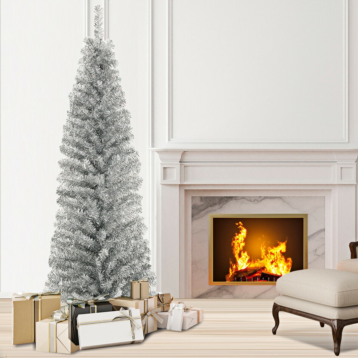 WELLFOR GD-X4Y0T-GN Artificial-Christmas-Trees - View #5