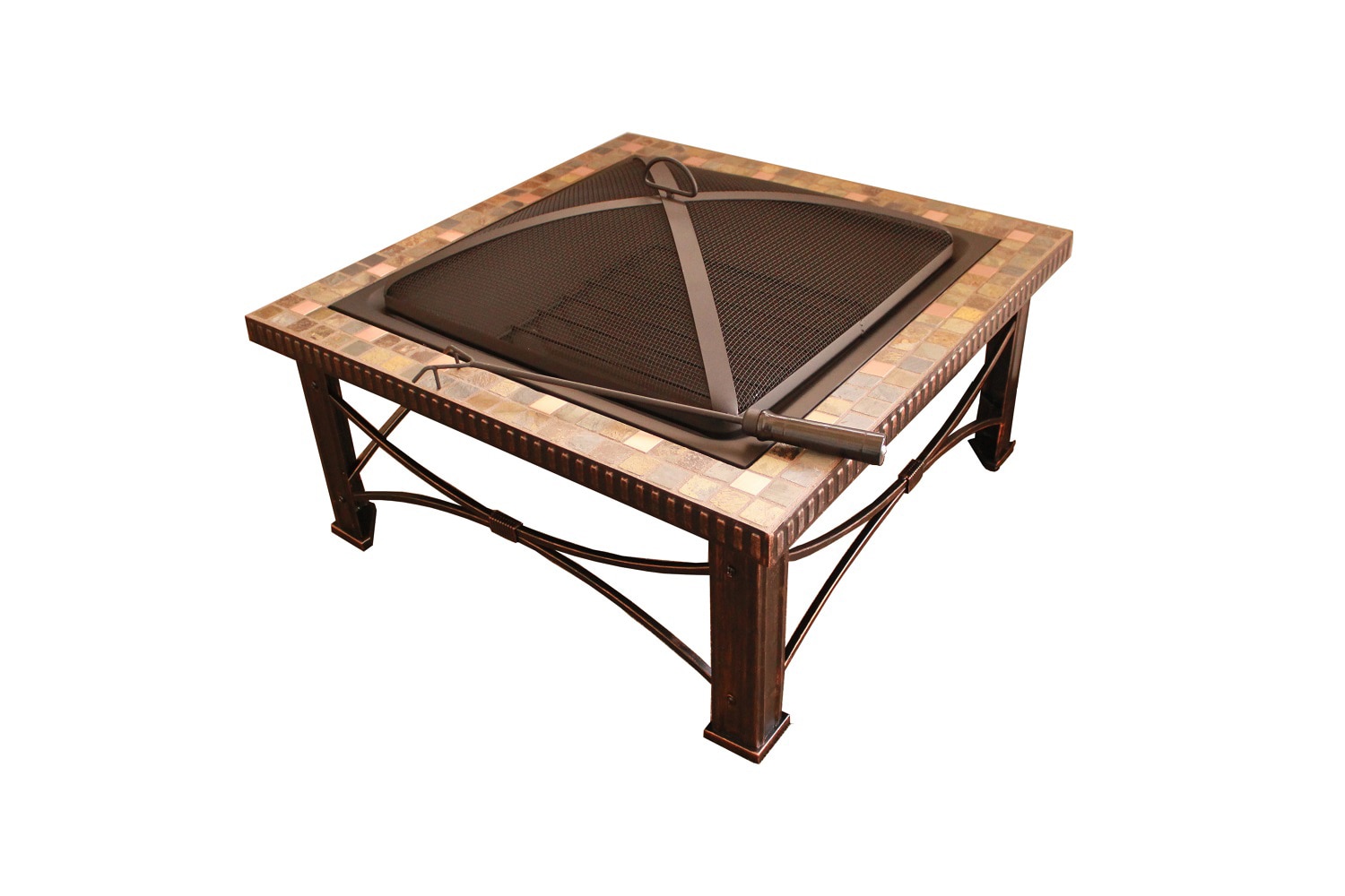 Hiland FTB-51161B 30-in W Copper Copper Wood-Burning Fire Pit