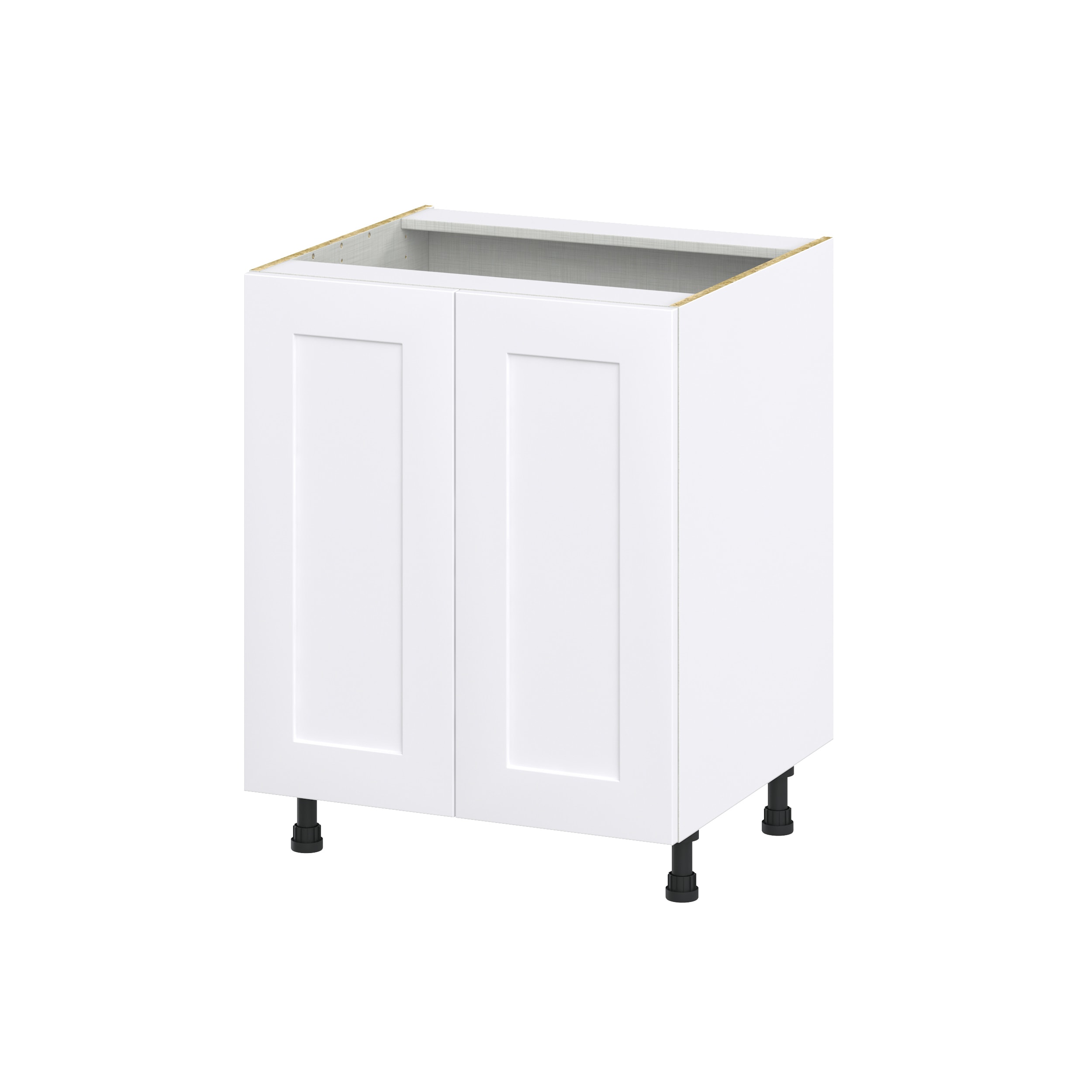 Hugo&Borg DSSB27FH-JO Jolie 27-in W x 34.5-in H x 24-in D Warm White Sink Base Fully assembled Cabinet (Recessed Panel Shaker)