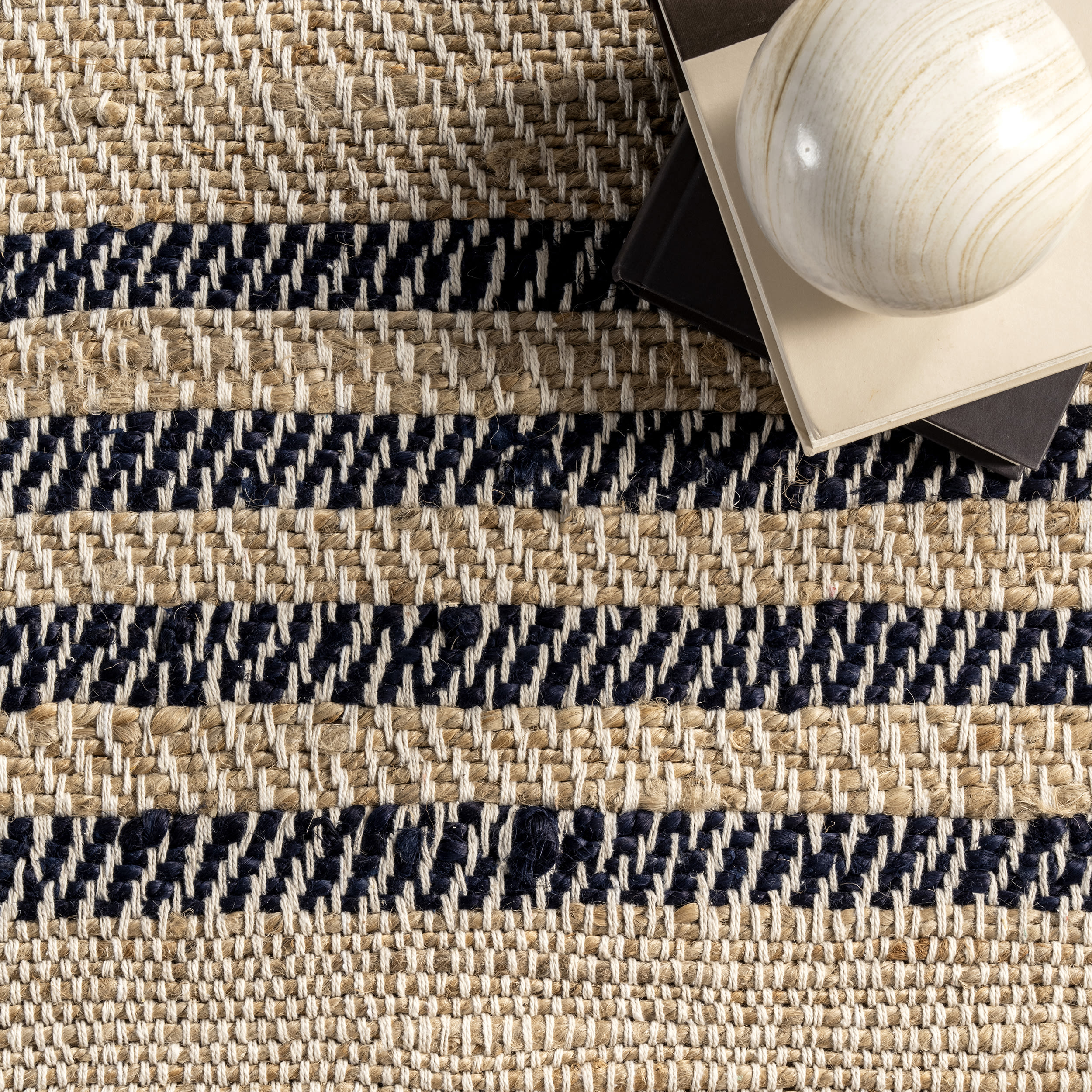 Lauren Liess Natural Jute Striped 4' x 6' Area Rug