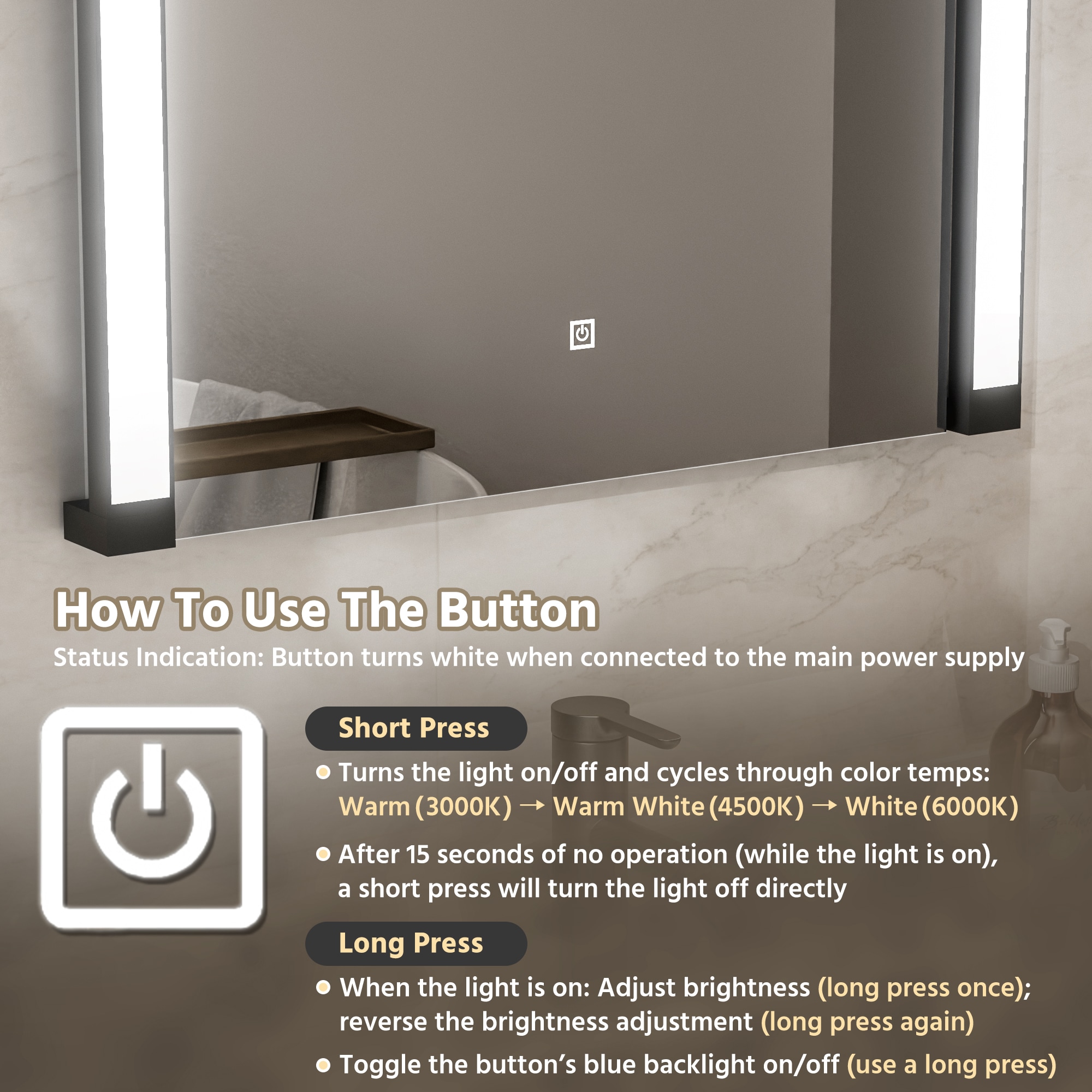 WELLFOR KAFMD2F1-2436 Framed-Bath-Mirrors - View #14