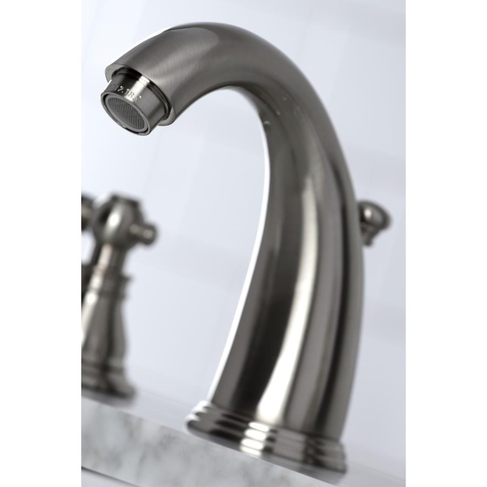 Kingston Brass Duchess Brushed Nickel Widespread 2-Handle Bathroom Sink ...