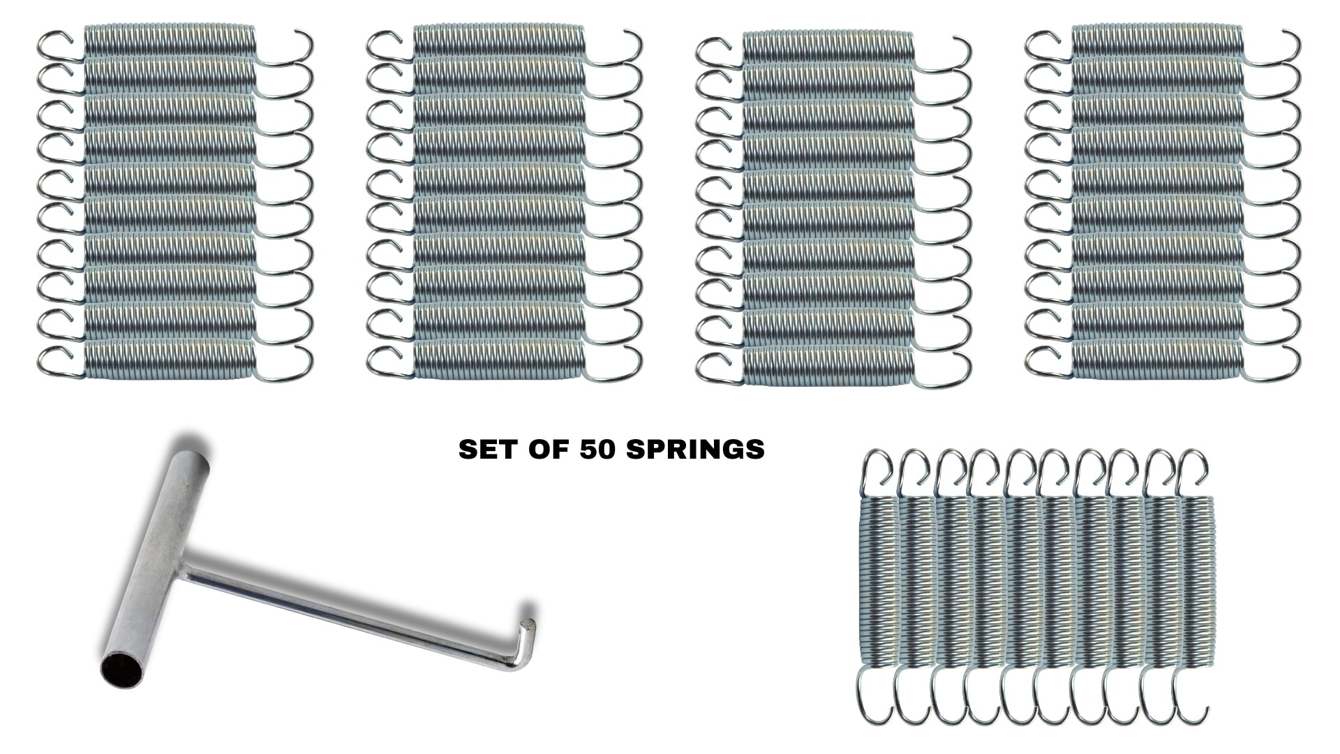 Jumpking SP8.5-S50 Silver Trampoline Spring Kit