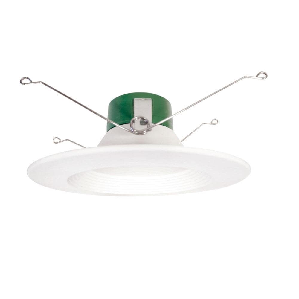 EGLO Retro Fit Downlights White 5-in or 850-Lumen Warm White Round Dimmable Recessed Downlight in the Recessed Downlights department at Lowes.com