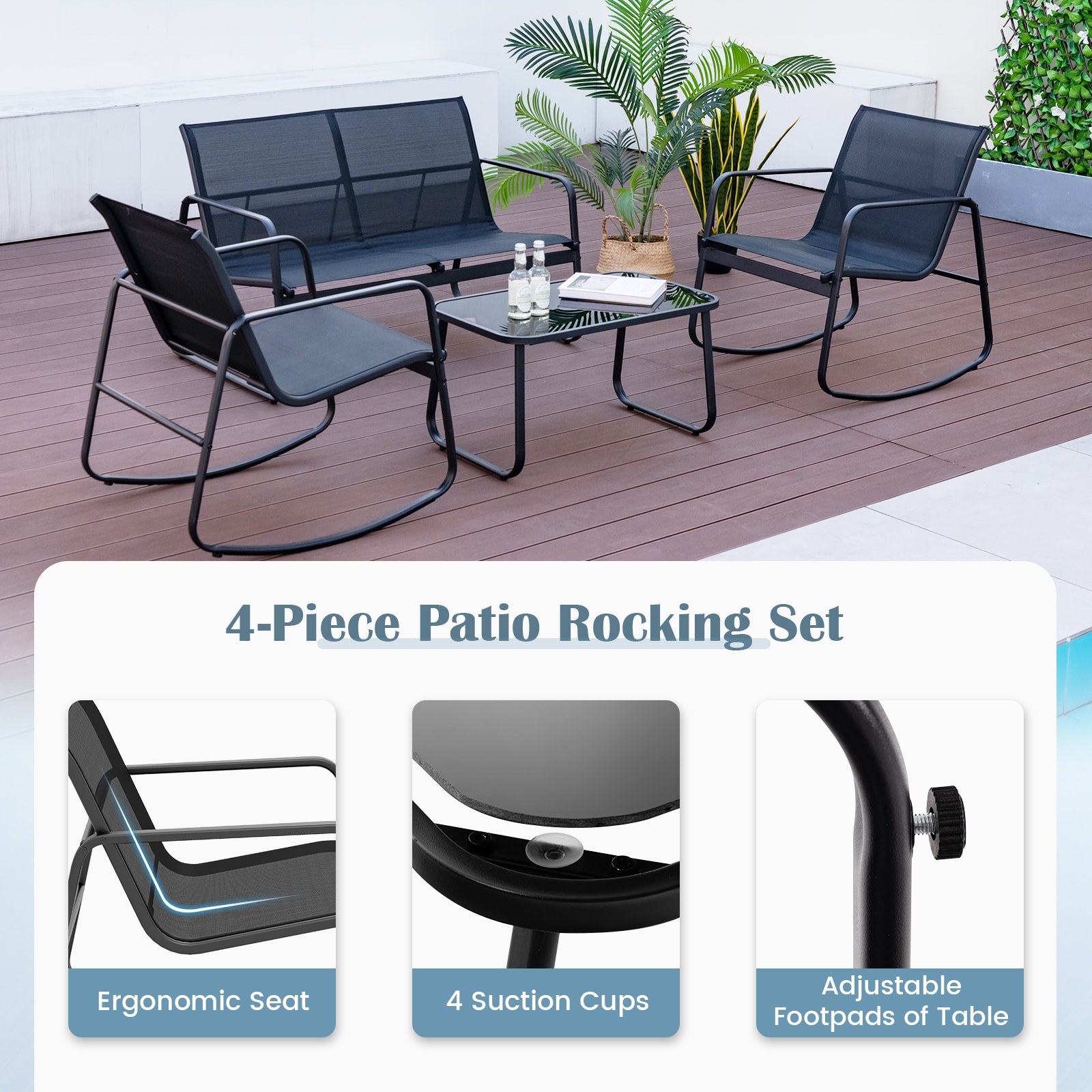 Forclover HBV-11539DK Patio-Conversation-Sets - View #4