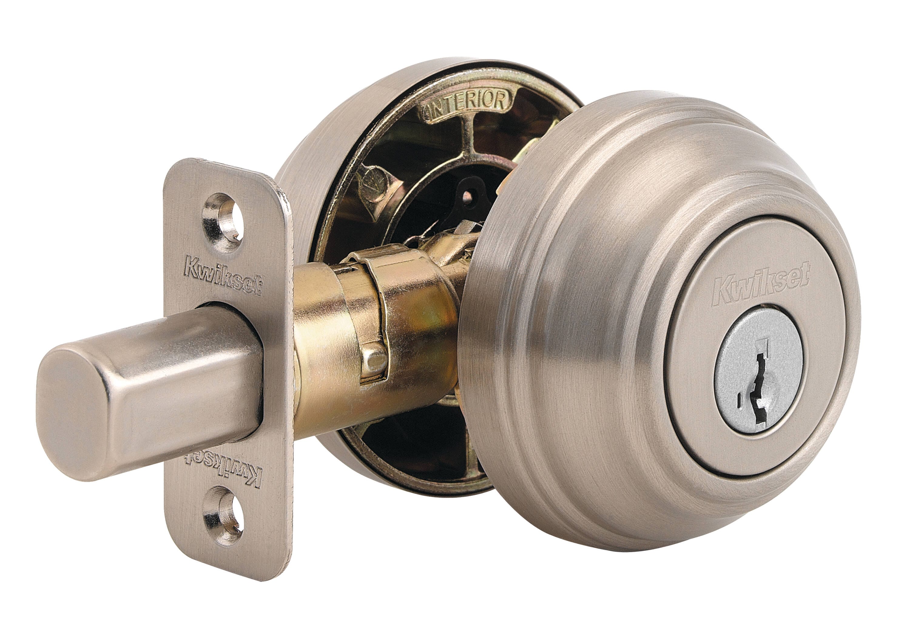 Kwikset Signature Series Signature Series 985 Satin Nickel Double ...