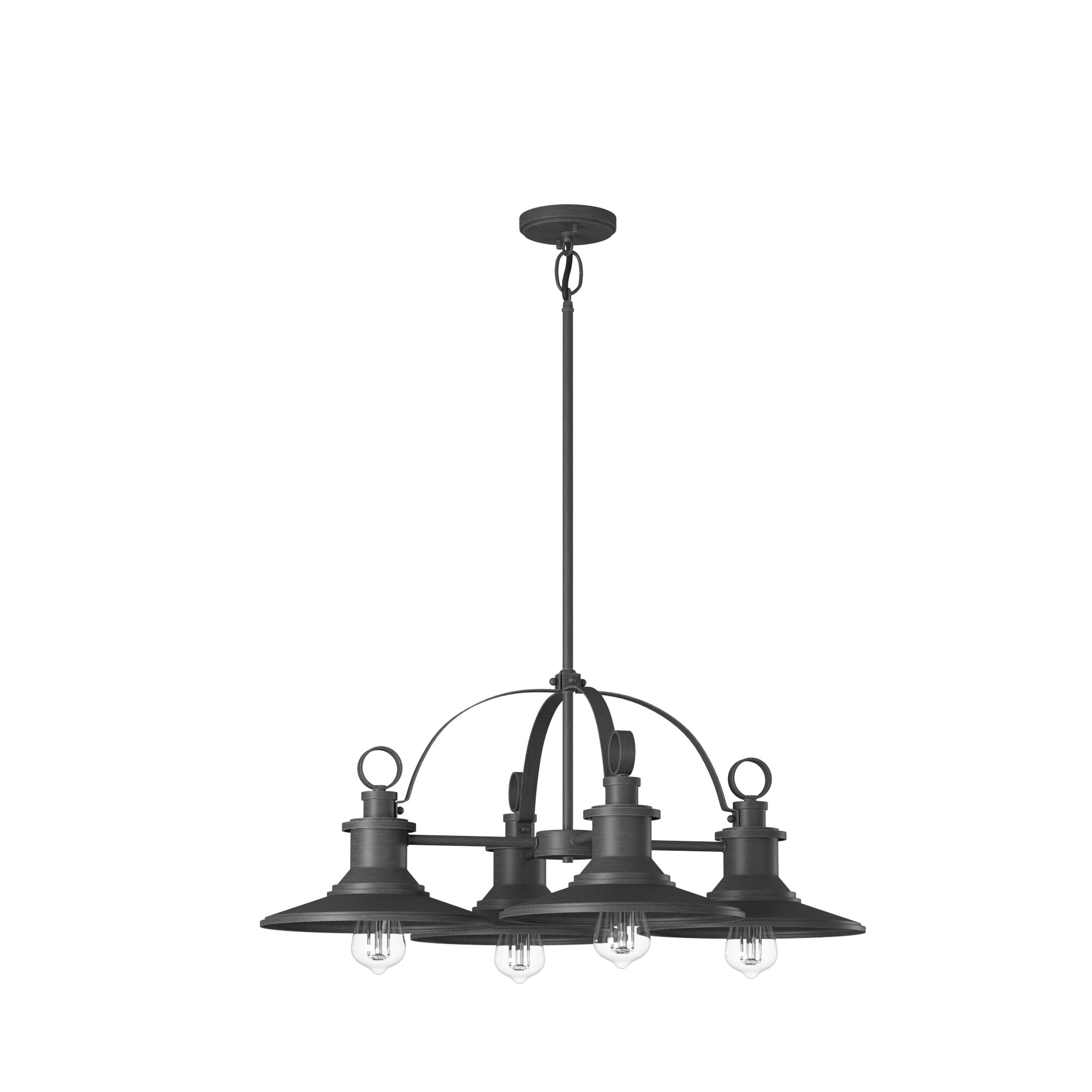 Designers Fountain Aurora 4-Light Weathered Pewter Rustic Dry Rated ...