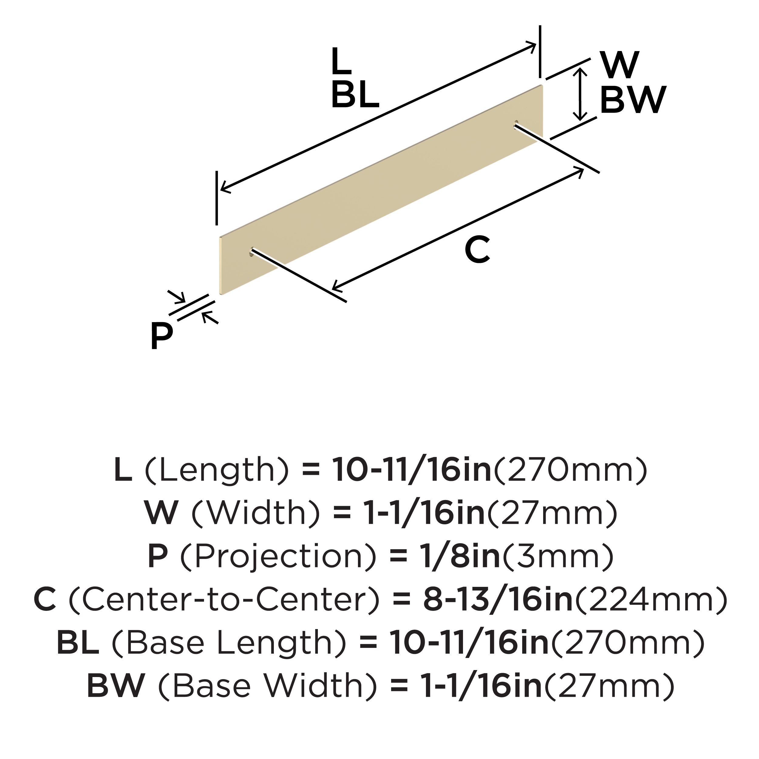 Amerock BP37592BBZ backplates - View #4