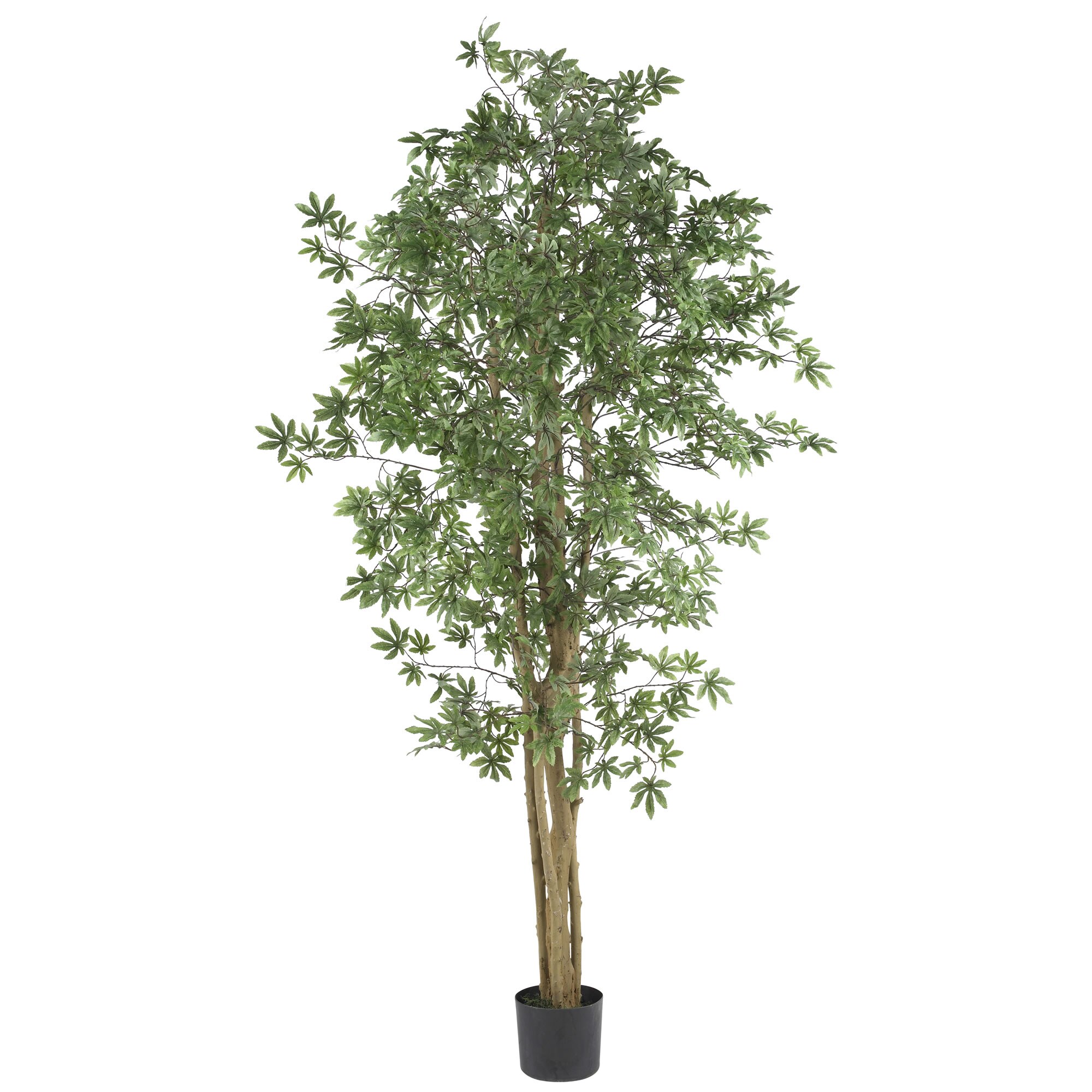 Nearly Natural 72-in Green Indoor Artificial Silk Artificial Tree