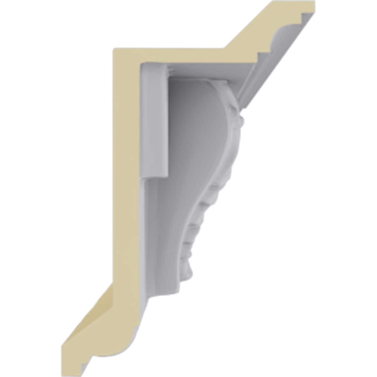 White Urethane Dentil With Bead Crown Moulding